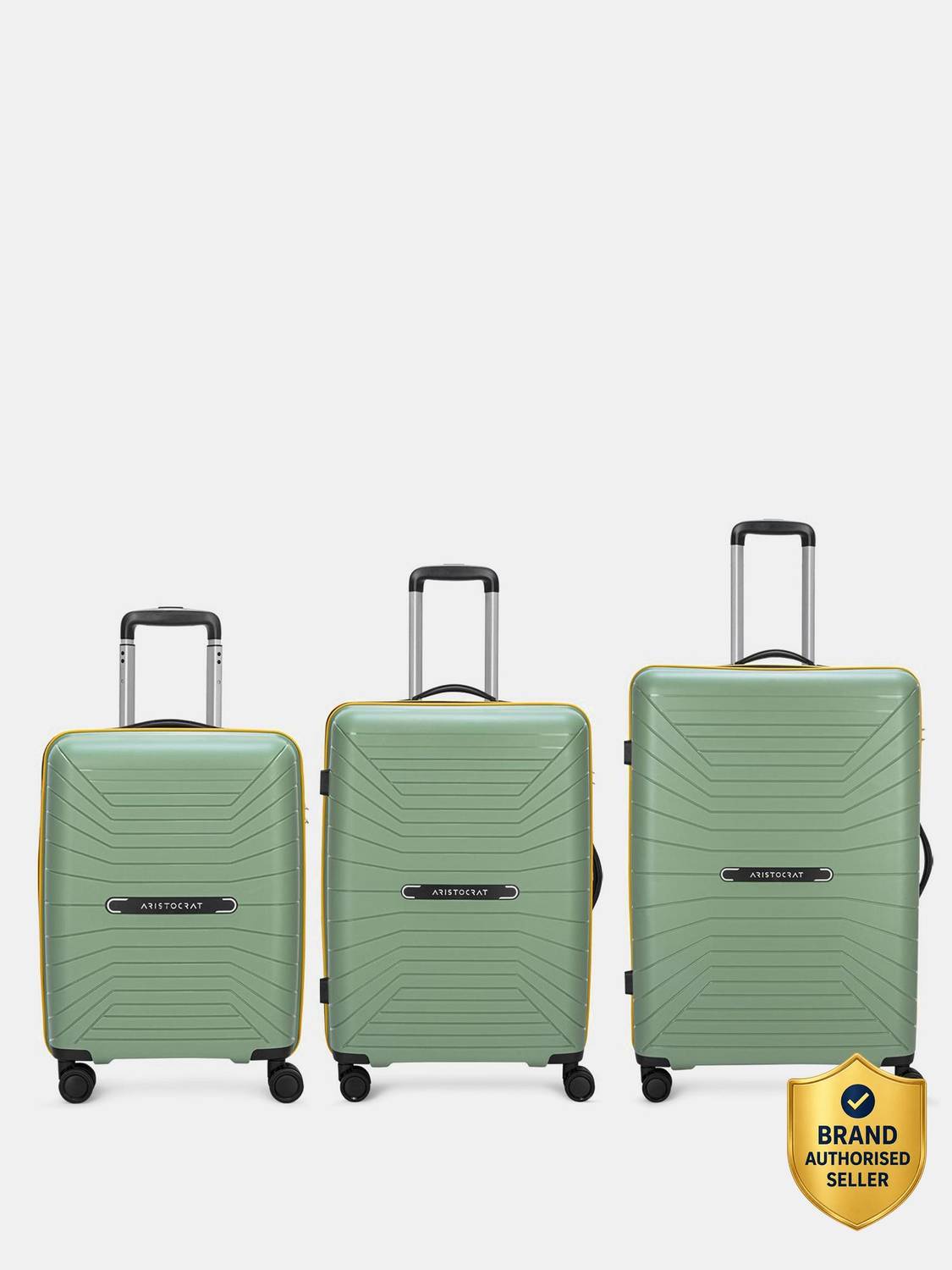 ARISTOCRAT Carnival Pro Set of 3 (Small 55cm Medium 65cm Large 75cm) Suitcase Cabin & Check-in Set 8 Wheels - 30 Inch