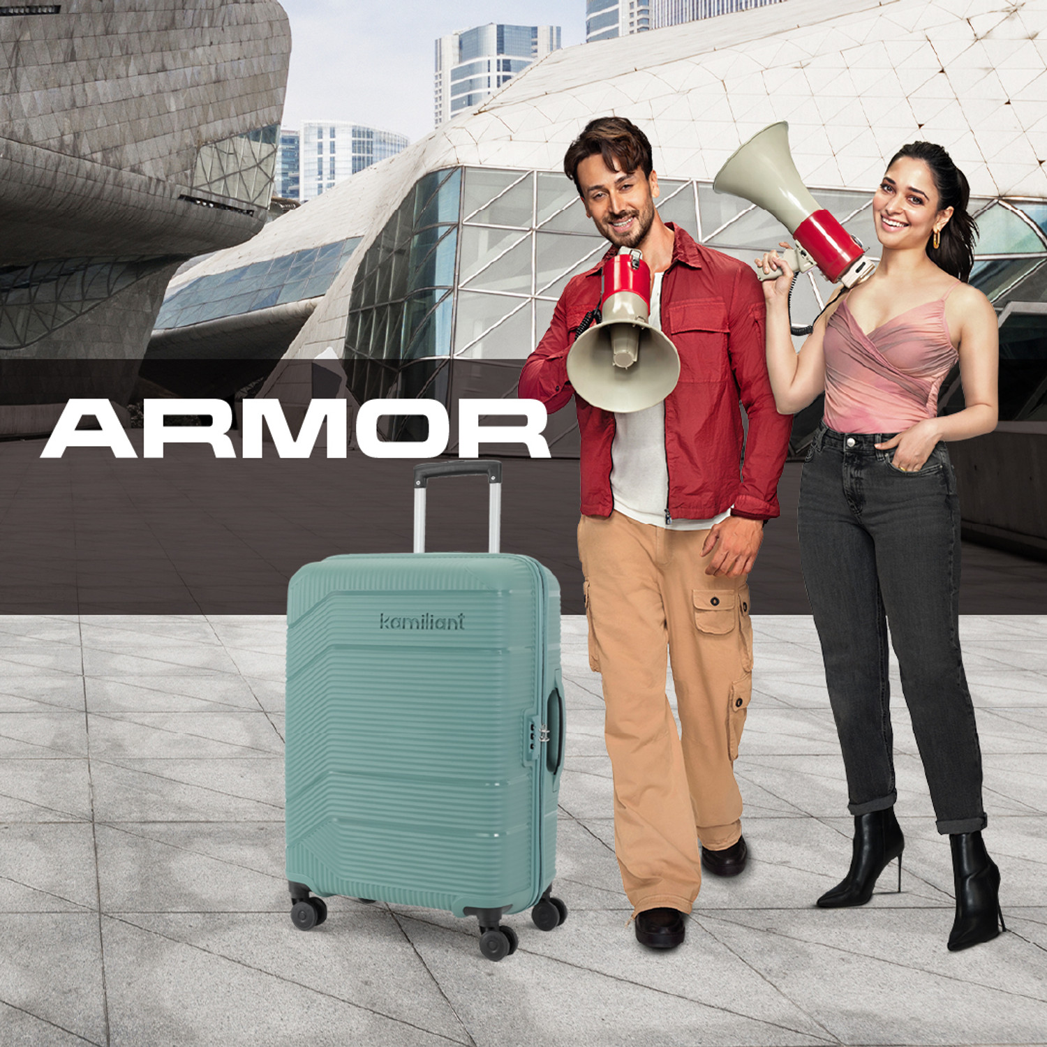 Image of KAMILIANT by American Tourister ARMOR Check-in Suitcase 8 Wheels - 30 inches