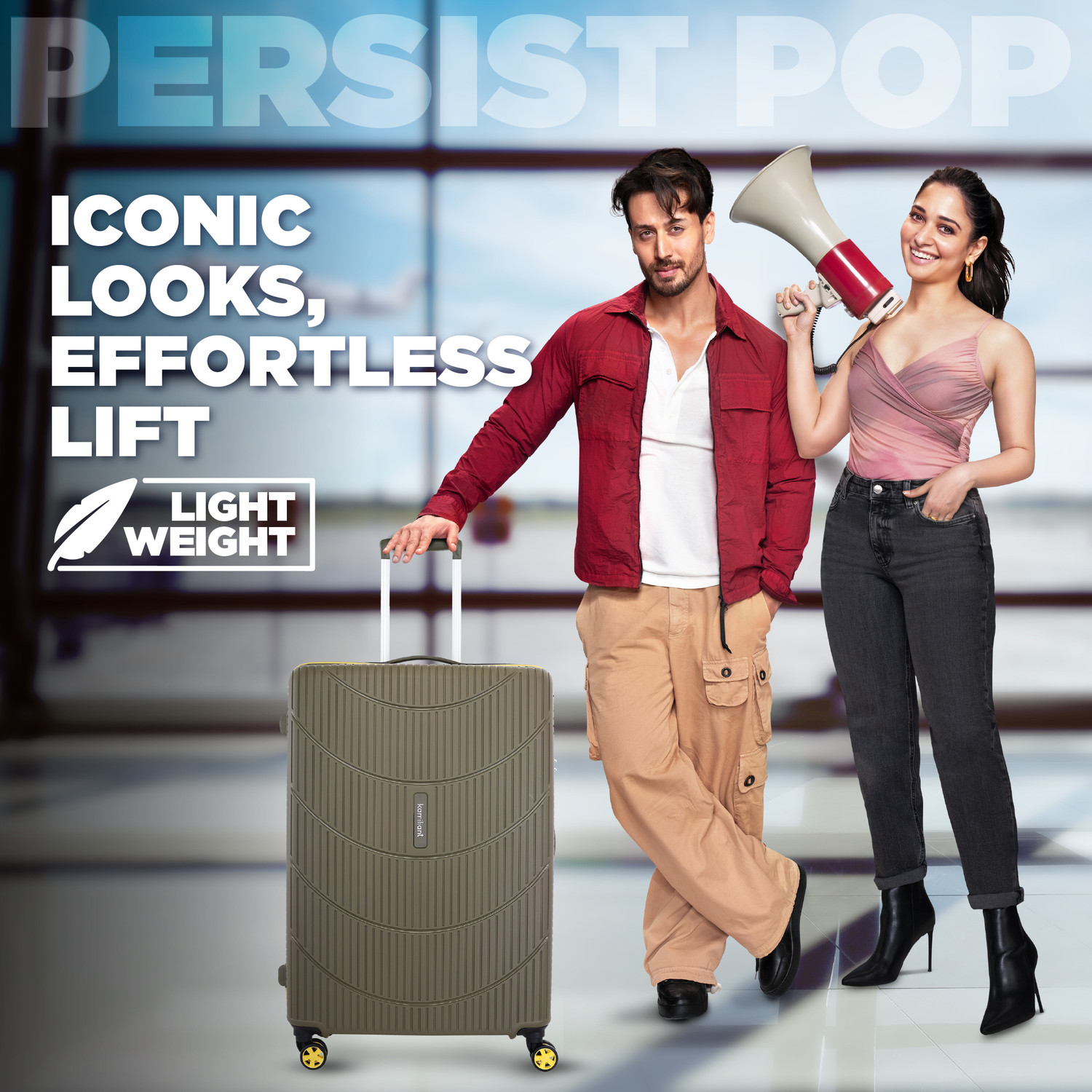 Image of Kamiliant by American Tourister PERSIST POP Check-in Suitcase 8 Wheels - 30 inches