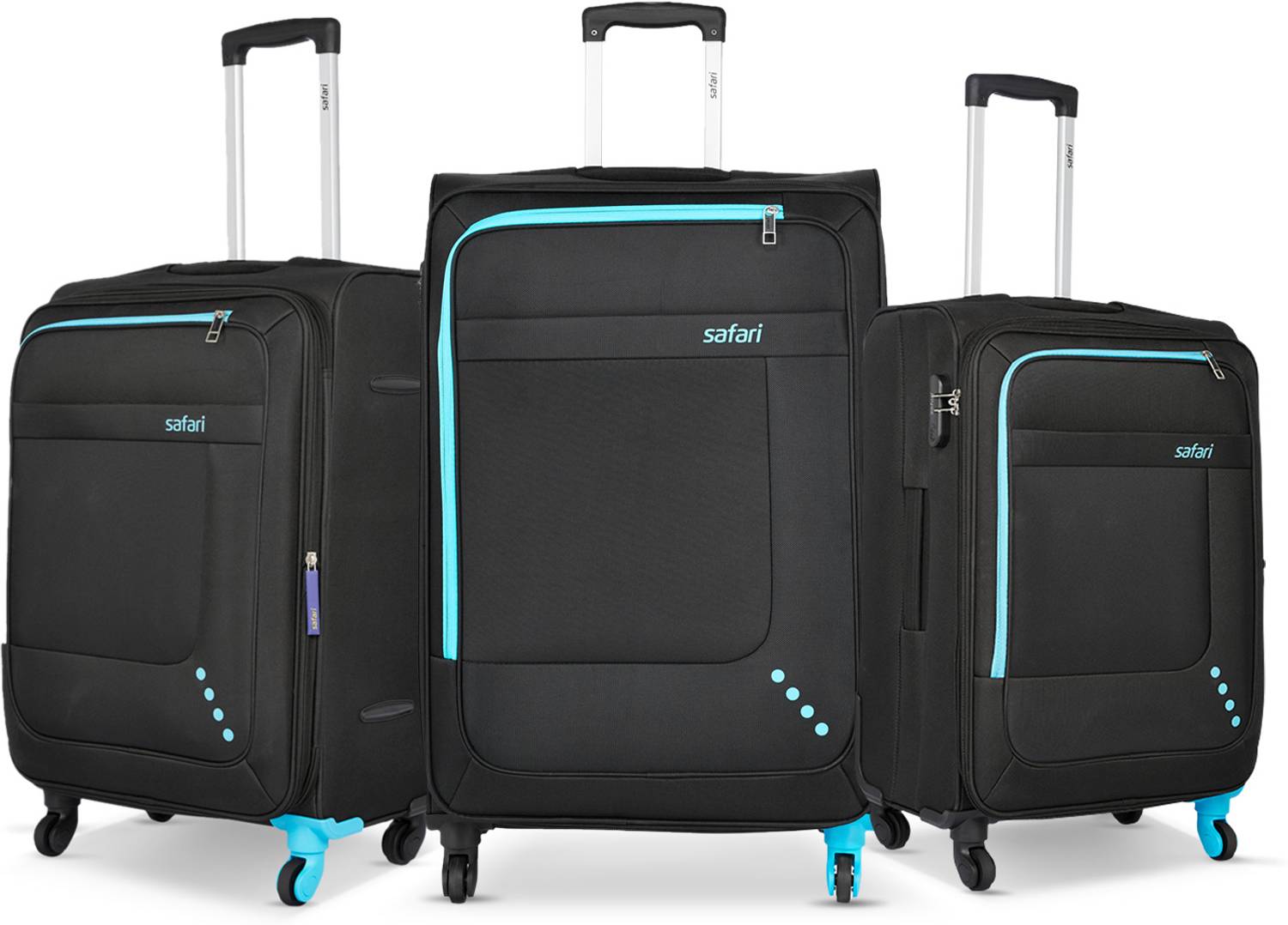 SAFARI STAR 3 (Small 55cm | Medium 65cm | Large 75cm) Expandable Cabin & Check-in Set 4 Wheels - 30 inch