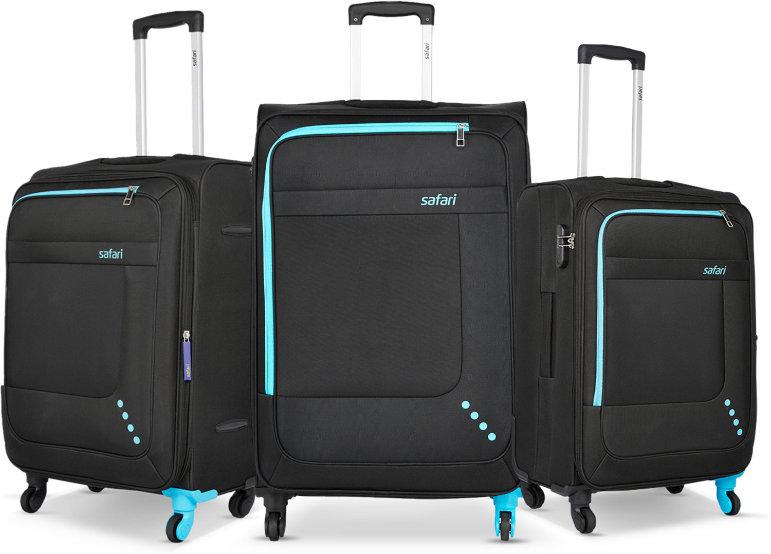 Image of SAFARI STAR 3 (Small 55cm | Medium 65cm | Large 75cm) Expandable Cabin & Check-in Set 4 Wheels - 30 inch