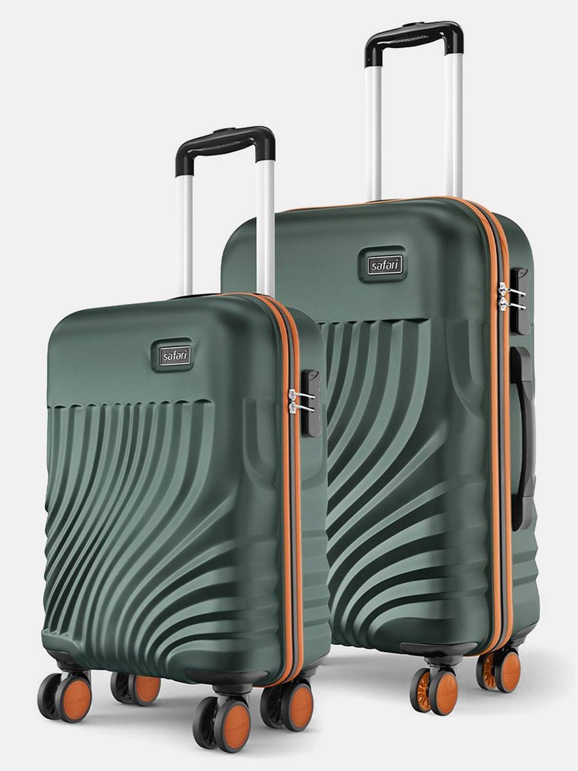 SAFARI Hard Body Set of 2 Luggage 8 Wheels - KEPLAR 4W (Medium 65