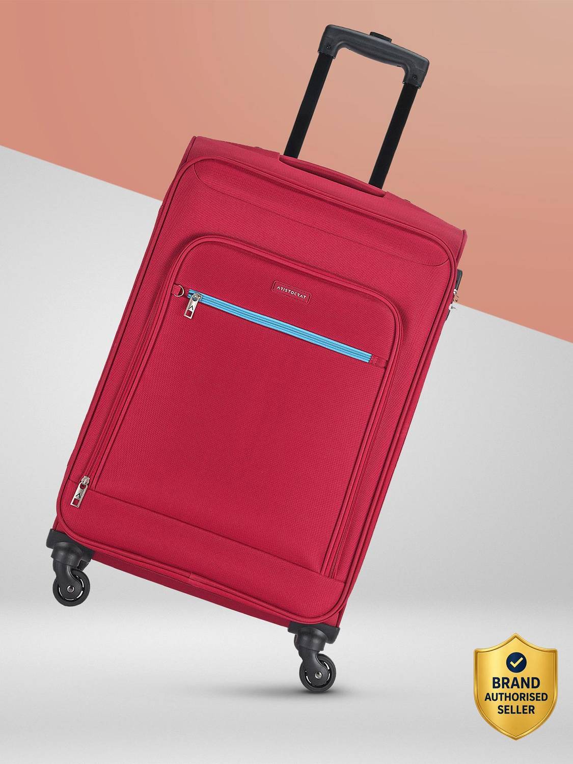 ARISTOCRAT NILE 4W EXP STROLLY 76 BRIGHT RED Expandable Check-in Suitcase 4 Wheels - 29 inch