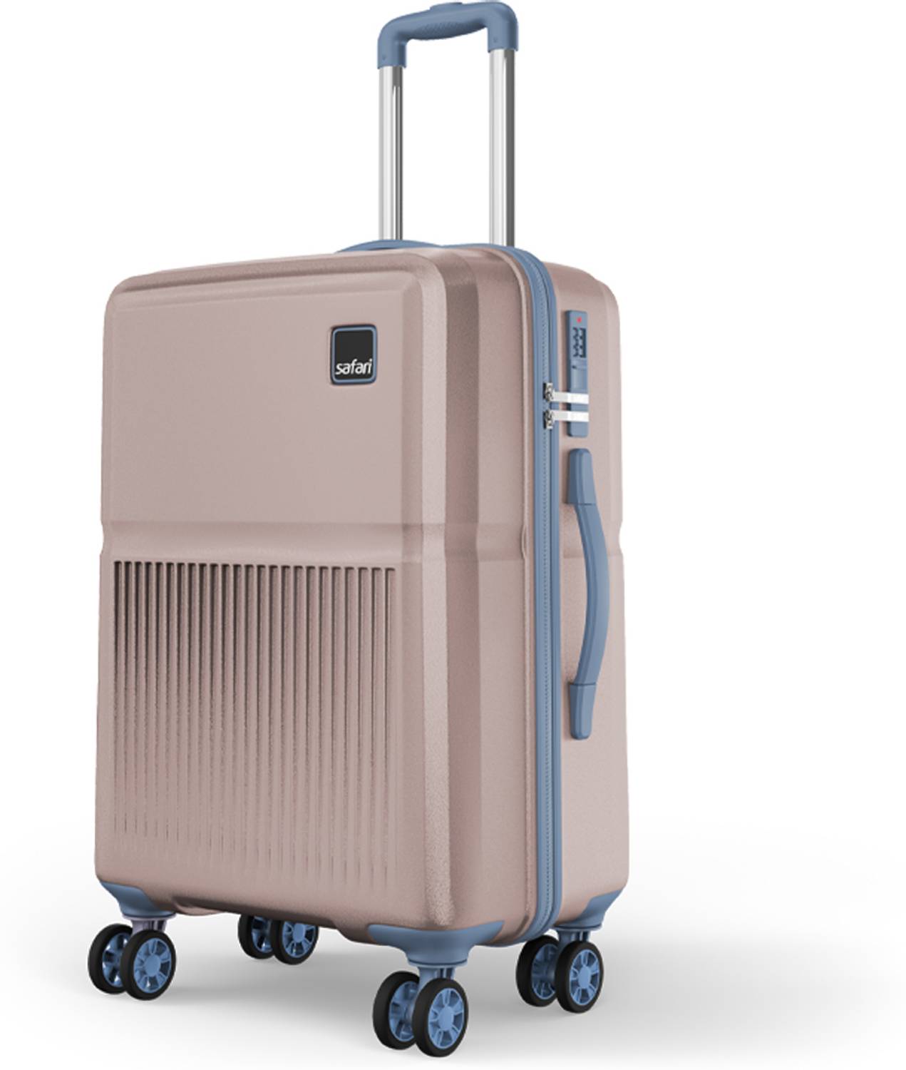 SAFARI Medium Check-in Suitcase (65 cm) 8 Wheels - Auris - Pink