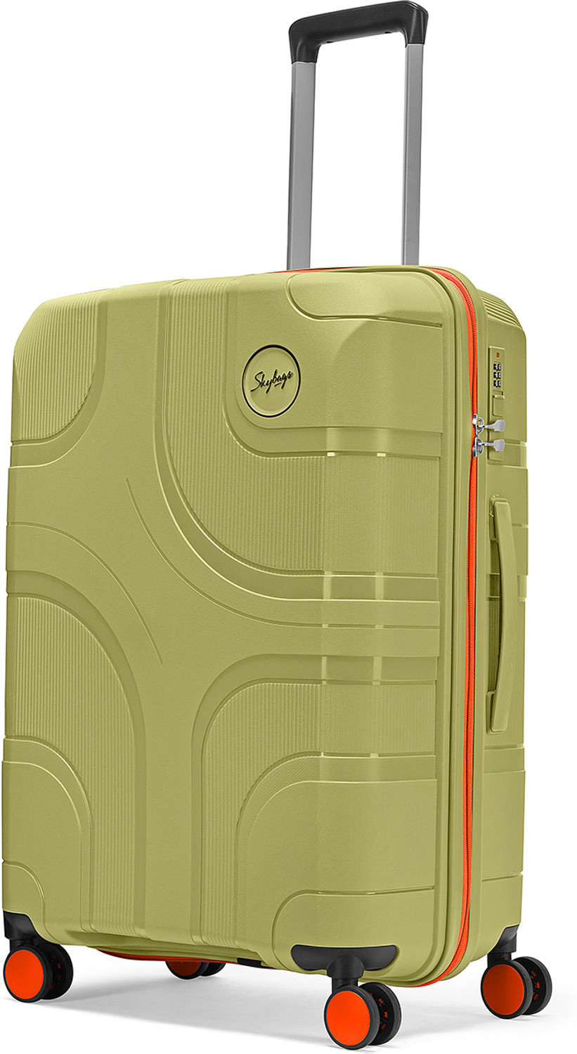 Image of SKYBAGS Cubism Check-in Trolley Bag | Medium Hard Luggage with Combination Lock Check-in Suitcase 8 Wheels - 26 Inch