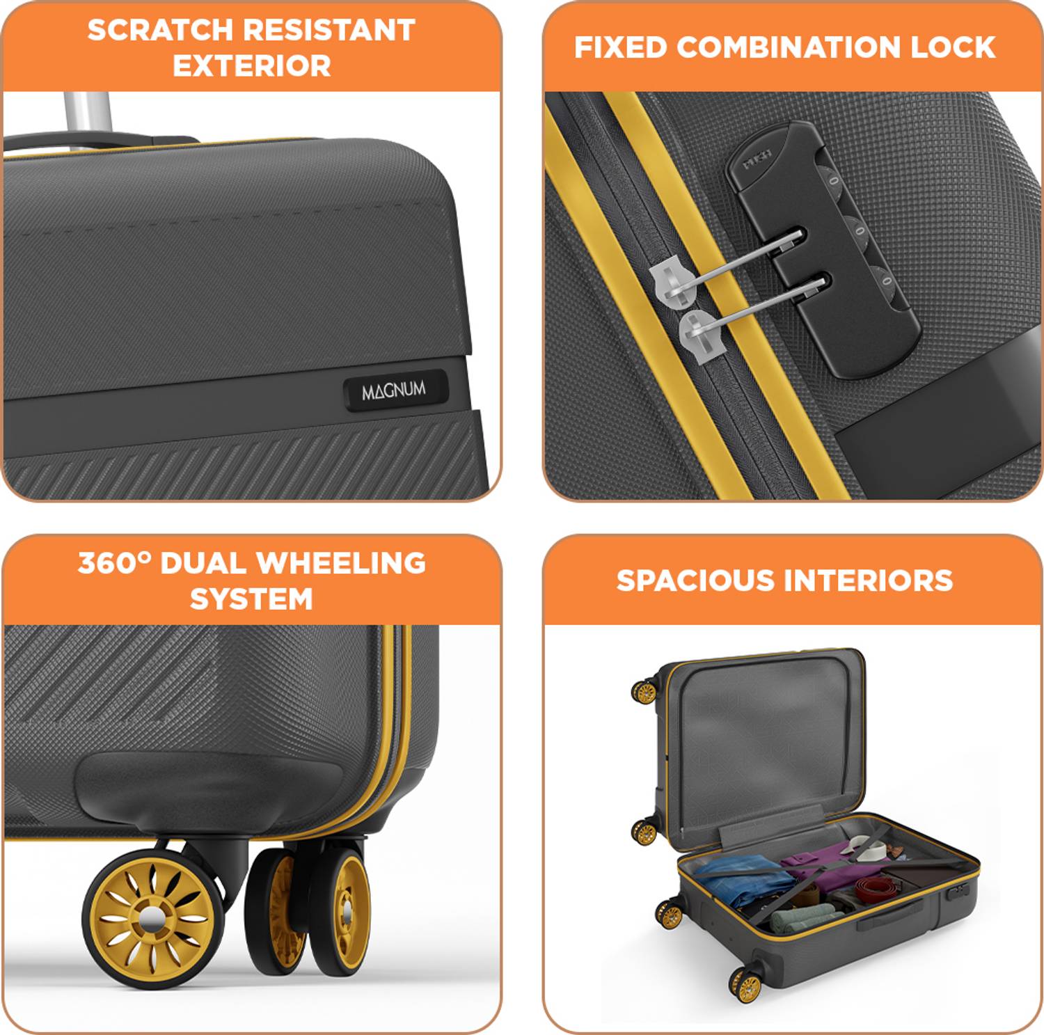 Magnum Fury 75 30 Inch 8-Wheel Suitcase - Image 2