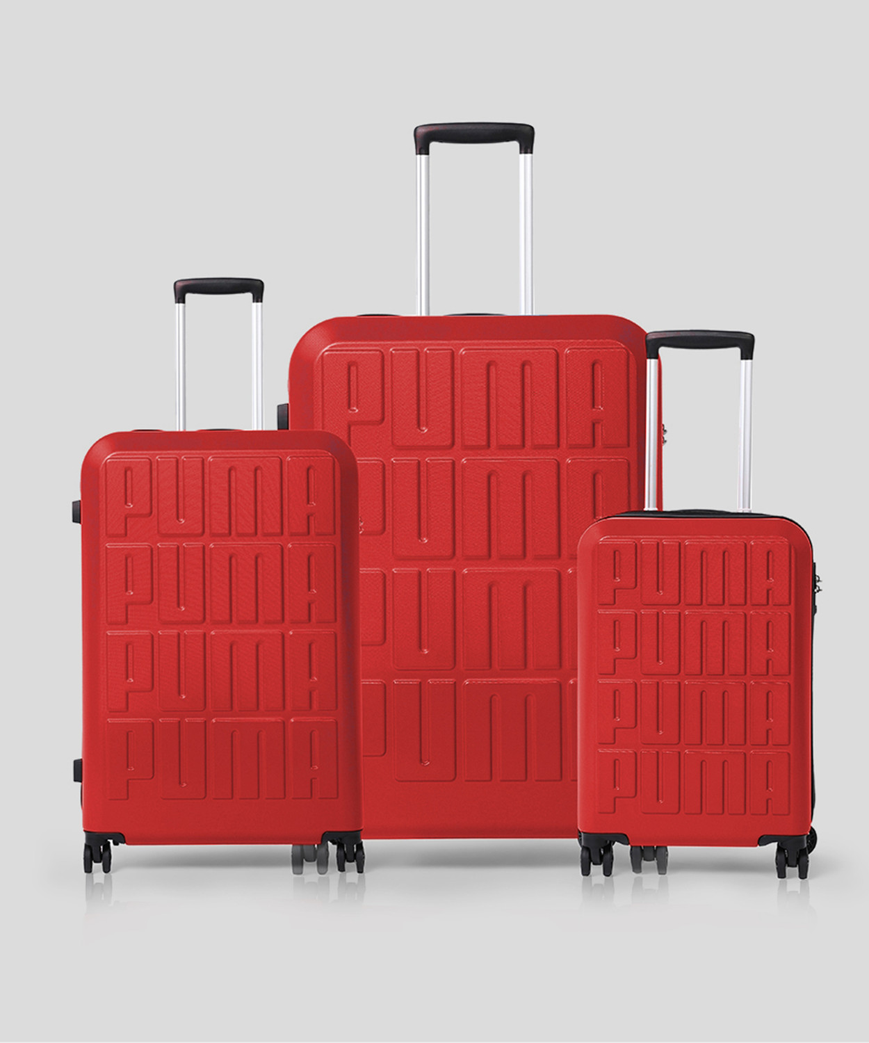 Image of PUMA Sty.Trolley Set of 3 (Small 55.5 | Medium 66.5 | Large 77.5) Cabin & Check-in Set 8 Wheels - 30 inch