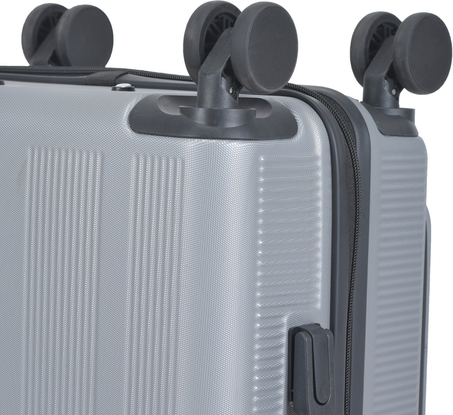 Image of WROGN Small Cabin Suitcase (58 cm) 8 Wheels - LAPTOP BAG OVERNIGHTER - Silver Overnighter & Briefcase 8 Wheels - 20 inch