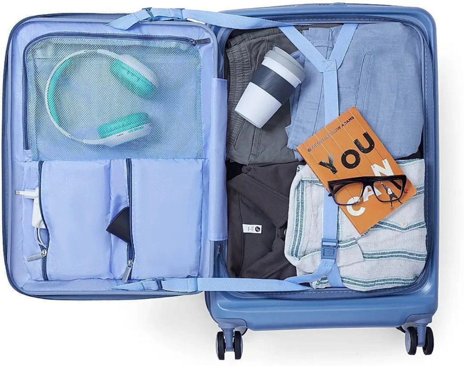 Image of AMERICAN TOURISTER Medium Check-in Suitcase (68 cm) 8 Wheels - TRENTO+ - Blue