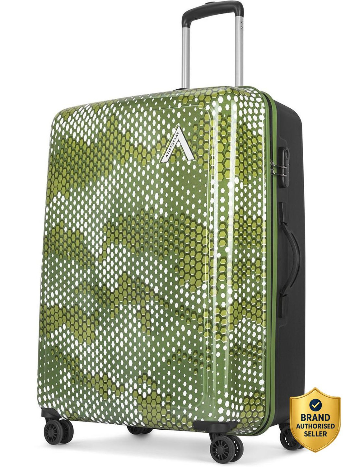 Image of ARISTOCRAT Combat Check-in Trolley Bag | Hard Luggage | Combination Lock with Sturdy Zipper Check-in Suitcase 8 Wheels - 29 Inch