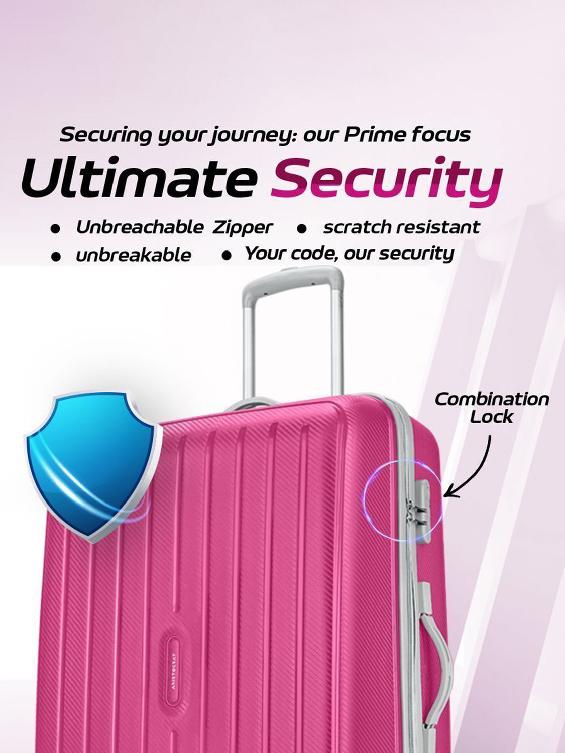 Image of ARISTOCRAT Photon 75 - Hardbody Trolley Bag For Women Check-in Suitcase 4 Wheels - 30 Inch