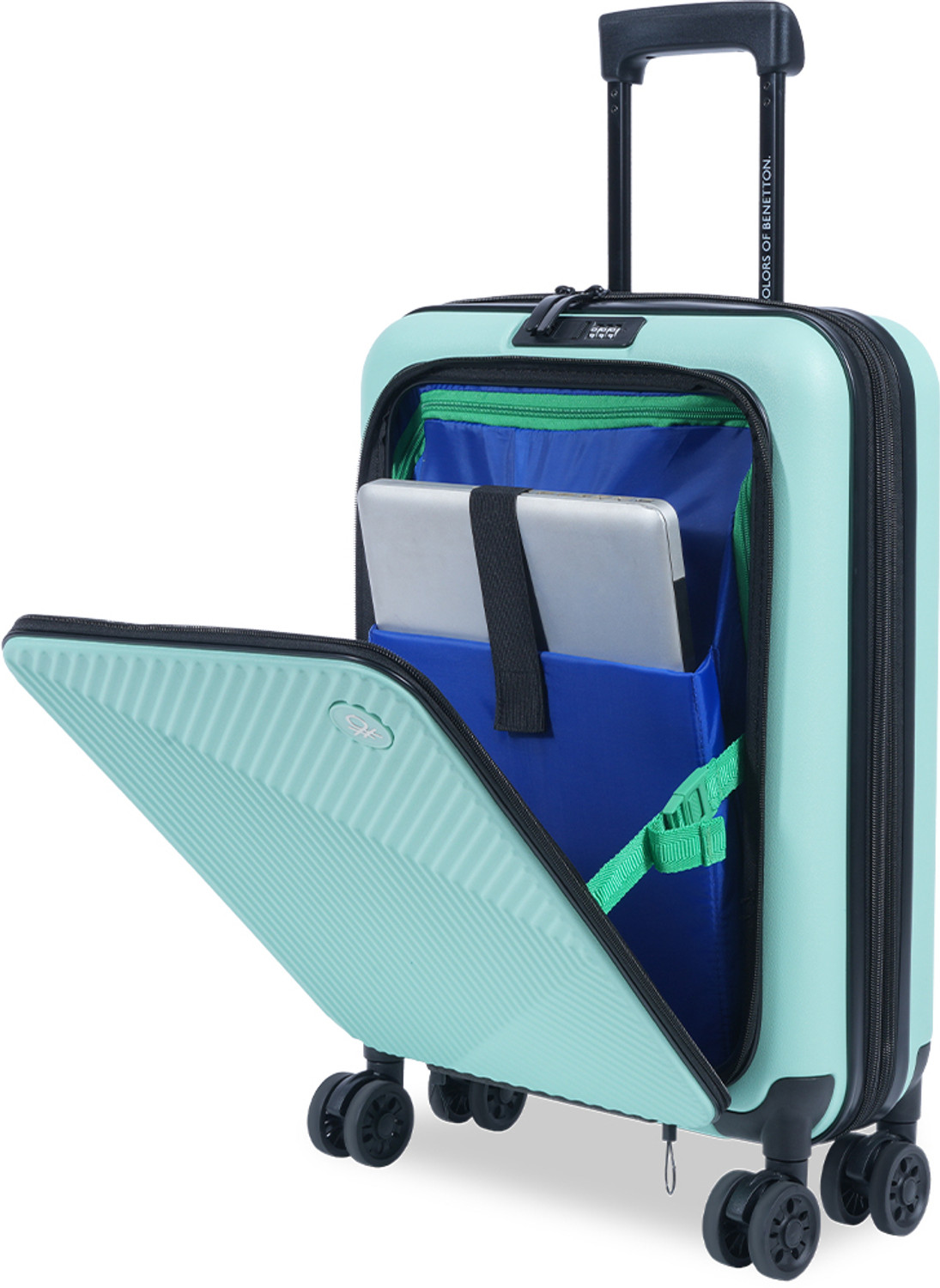 Image of United Colors of Benetton Ryzen Pro Expandable Cabin Suitcase 8 Wheels - 22 inch