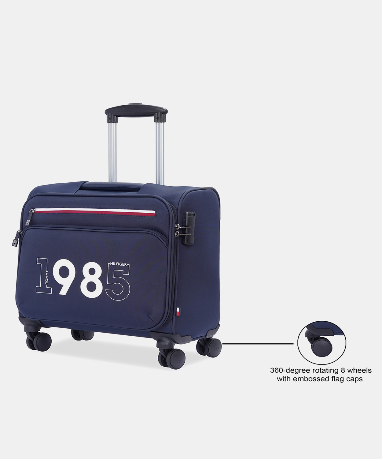 Image of TOMMY HILFIGER Memphis Overnighter & Briefcase 8 Wheels - 17 Inch