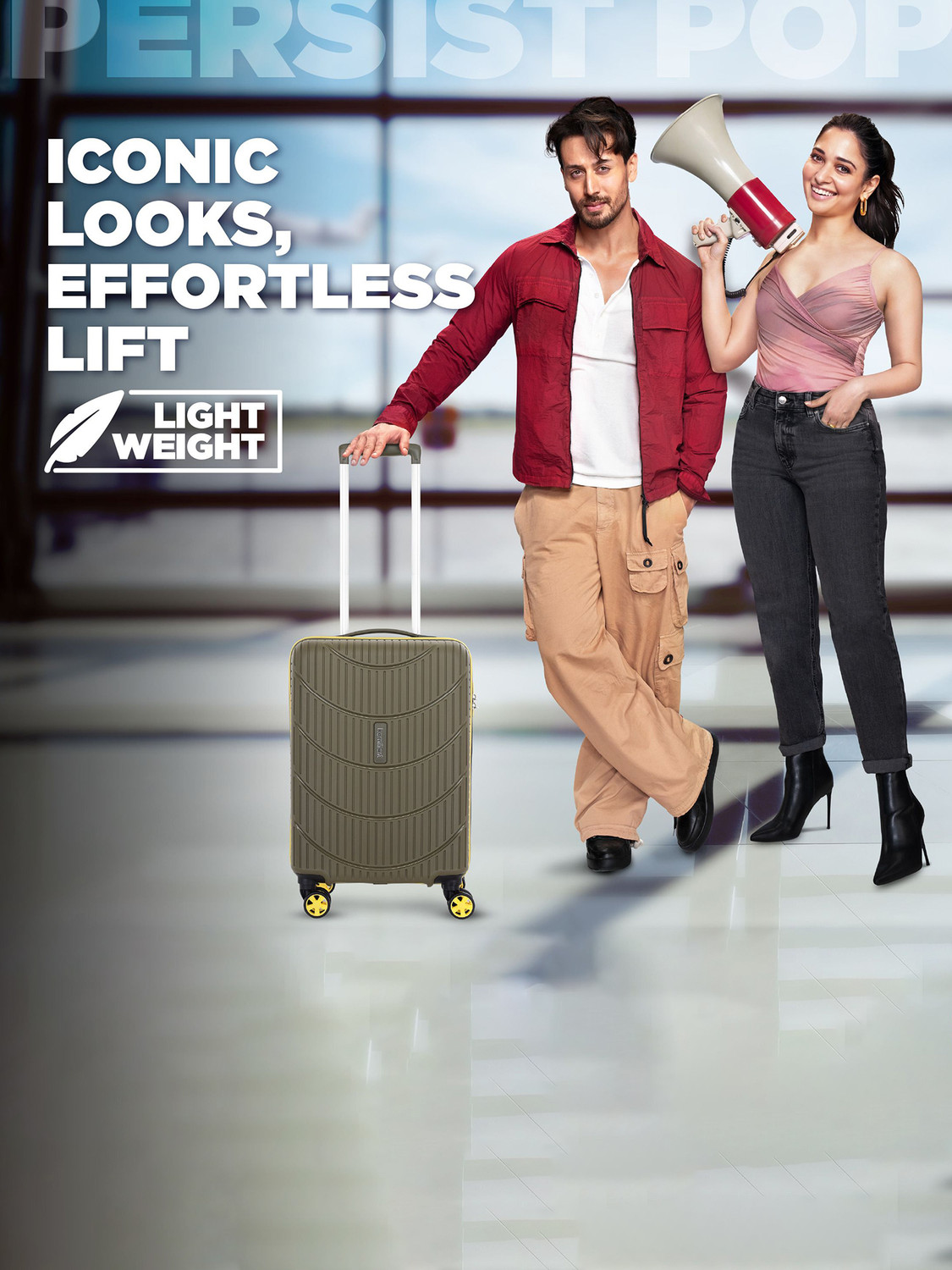 Image of Kamiliant by American Tourister PERSIST POP Cabin Suitcase 8 Wheels - 21 inches