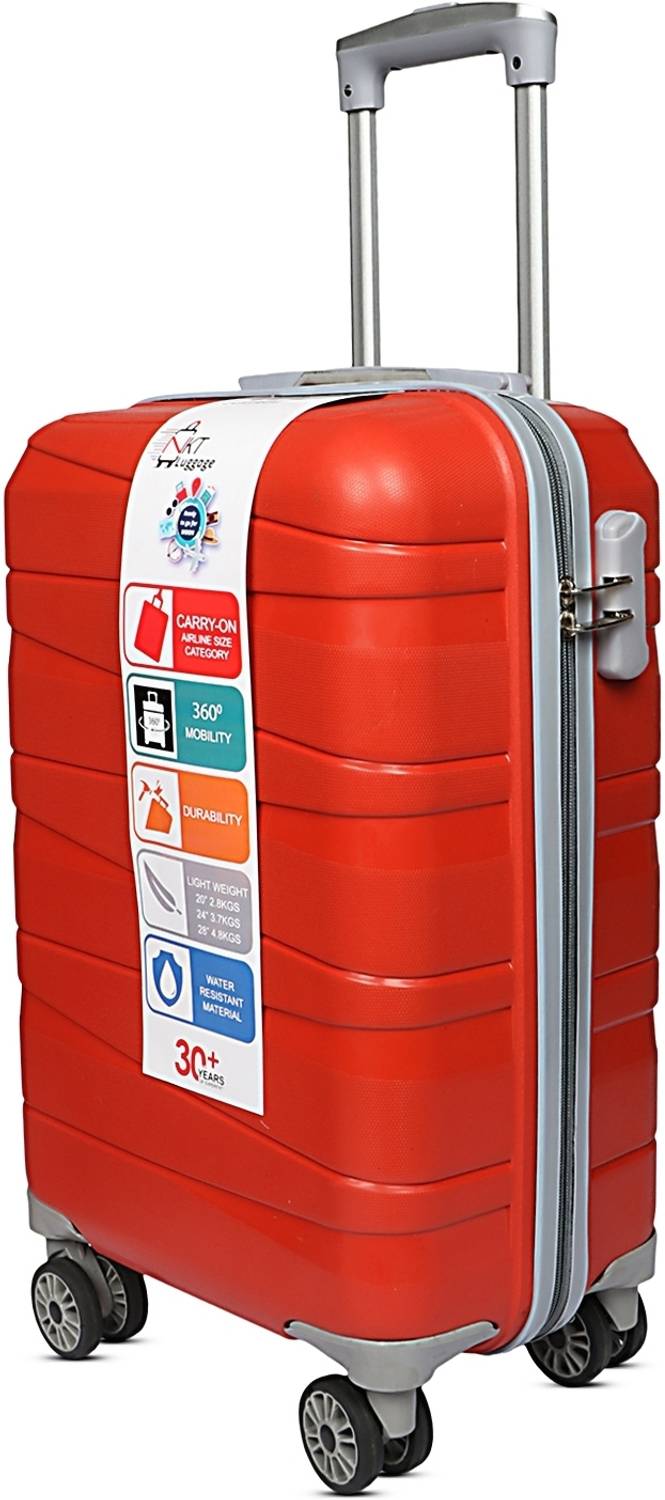 Nkt Jmb 999 20 inch Red Cabin Suitcase 8 Wheels - Image 2