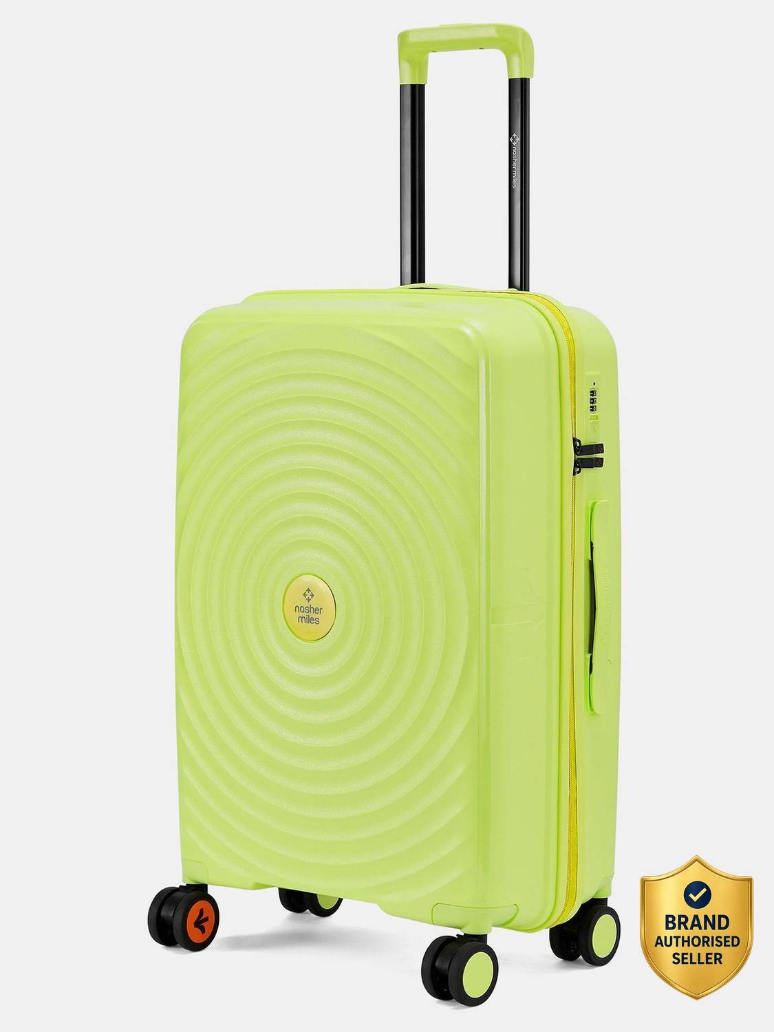 NASHER MILES Goa Polypropylene Hard-Sided 24 inch Spinner Trolley Bag for Travel & Business Check-in Suitcase 8 Wheels - 24 inch