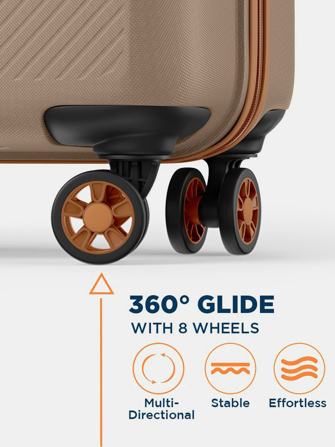 Image of SAFARI Fury 55 /66 /75 4W Fossil Cabin & Check-in Set 8 Wheels - 30 Inches