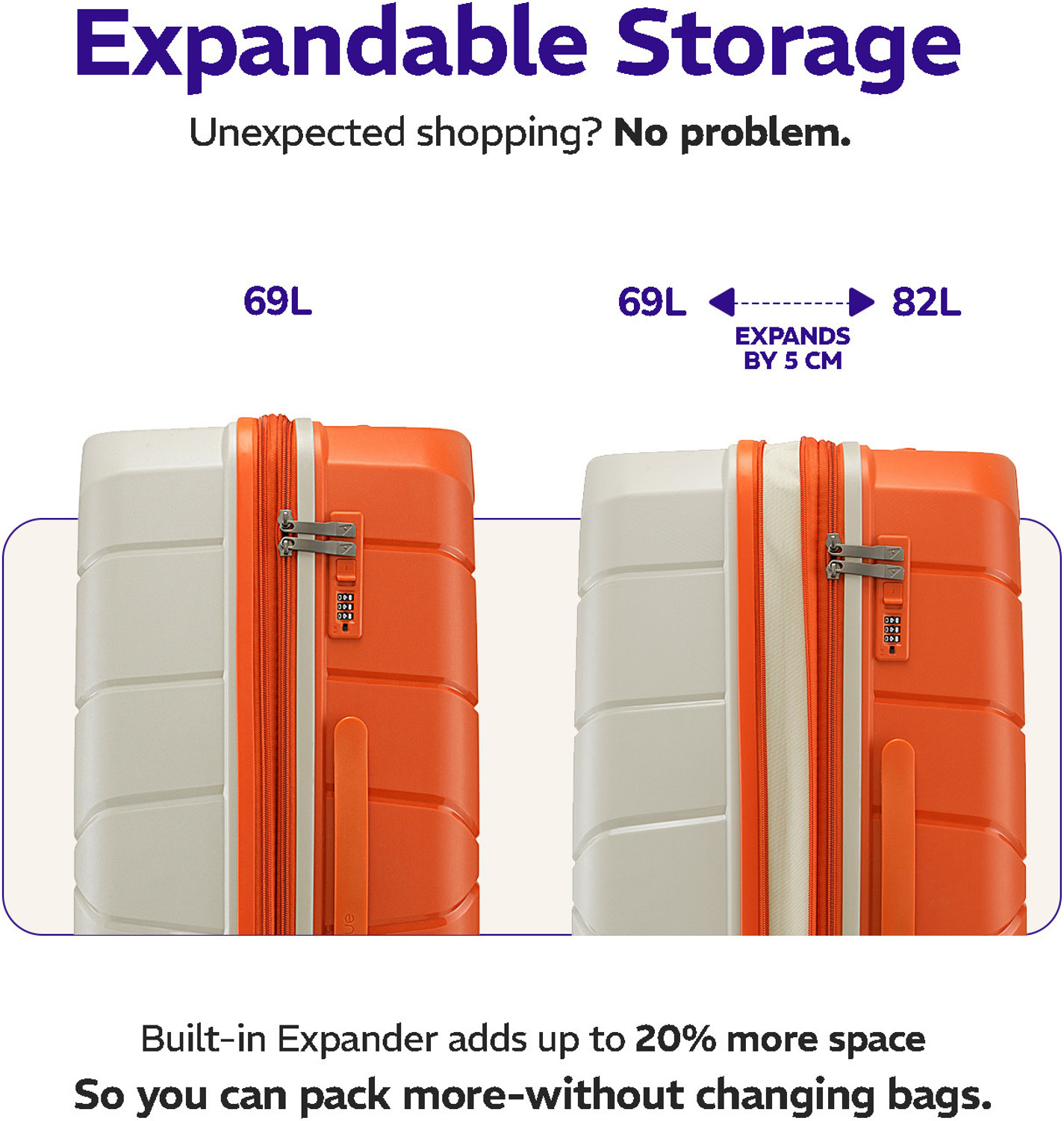 Image of PROVOGUE Cascade Expandable Cabin & Check-in Set 8 Wheels - 26 inch