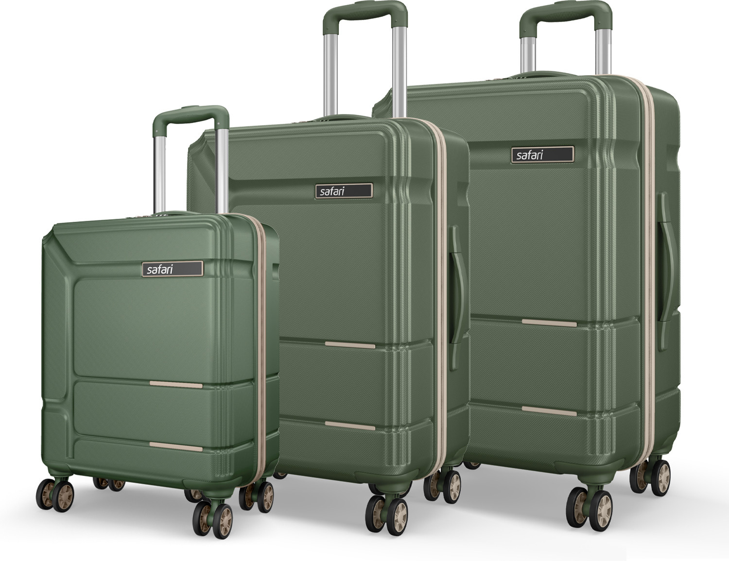 Image of SAFARI SQUADRON 55 /65 /77 4W DUSK GREEN Cabin & Check-in Set 8 Wheels - 30 Inches
