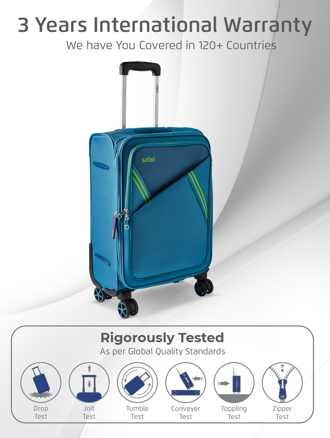 Image of SAFARI Swift Neo Expandable Check-in Suitcase 8 Wheels - 27 inch