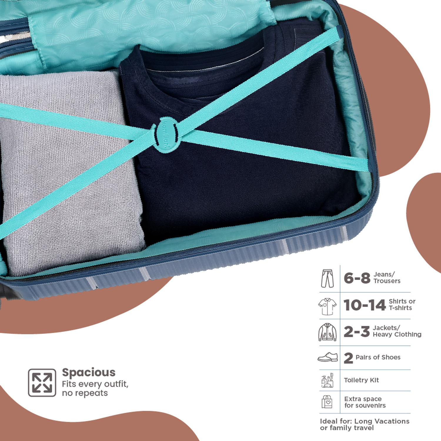 Image of KAMILIANT by American Tourister ARMOR Check-in Suitcase 8 Wheels - 30 inches