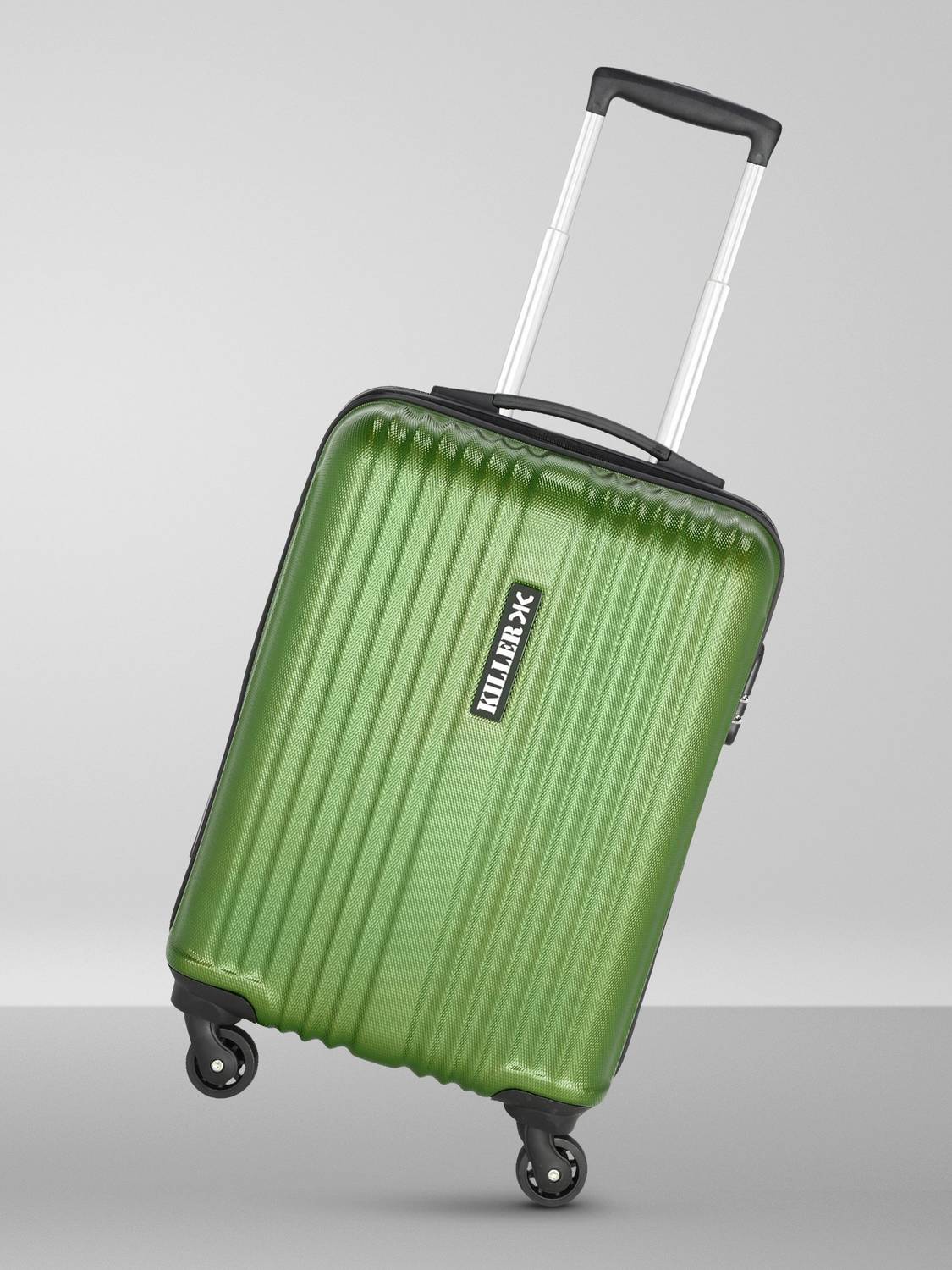KILLER Small Cabin Suitcase 53cm 4-Wheels Olive Green - Image 1