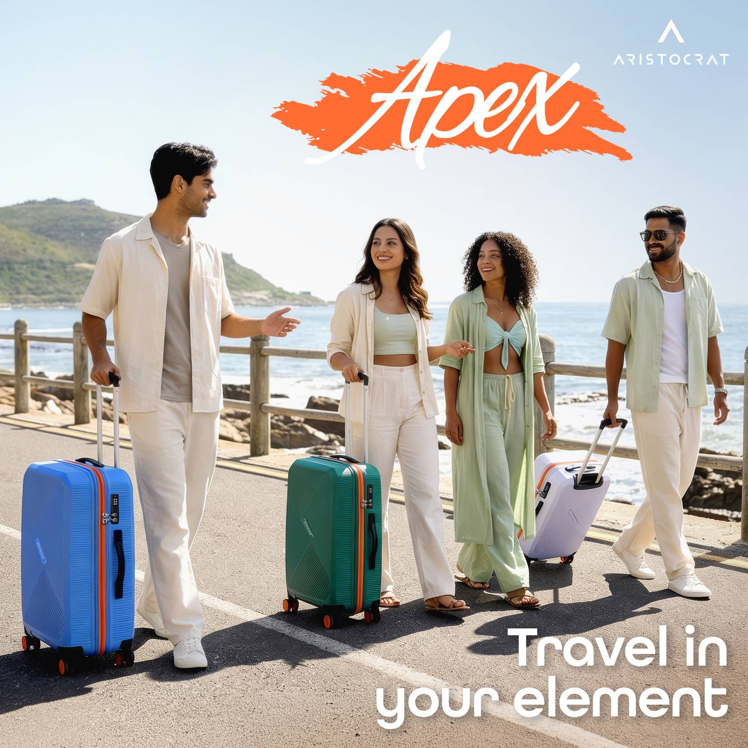 ARISTOCRAT Apex 22 Inch Hard Side Luggage - Image 2