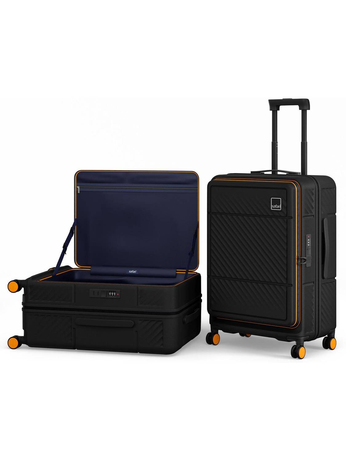 SAFARI NOX Check-in Suitcase 8 Wheels - 26 inch Black - Price in