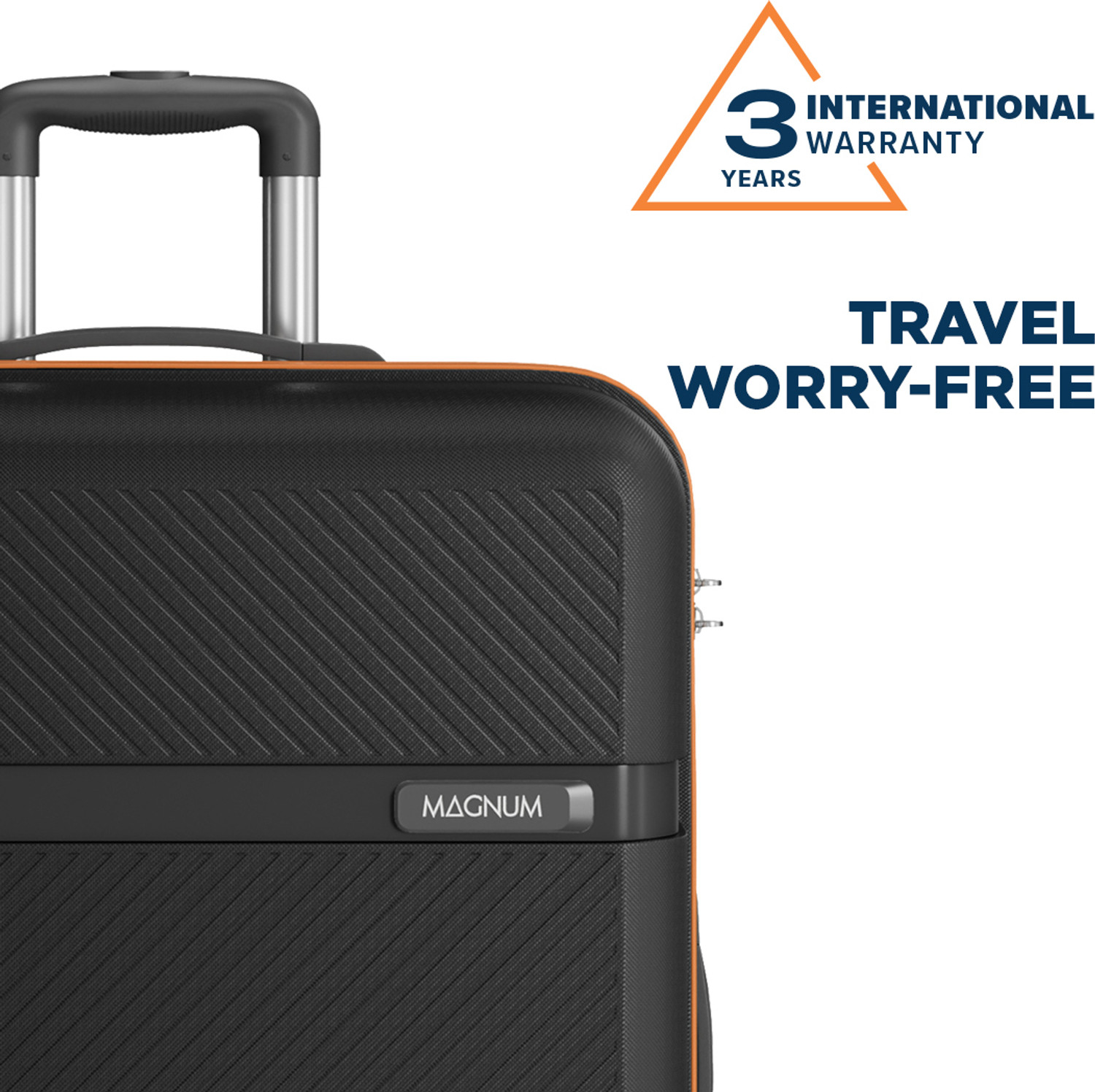 Image of Safari Fury 55 4W Black Tan Cabin Suitcase 8 Wheels - 22 Inches
