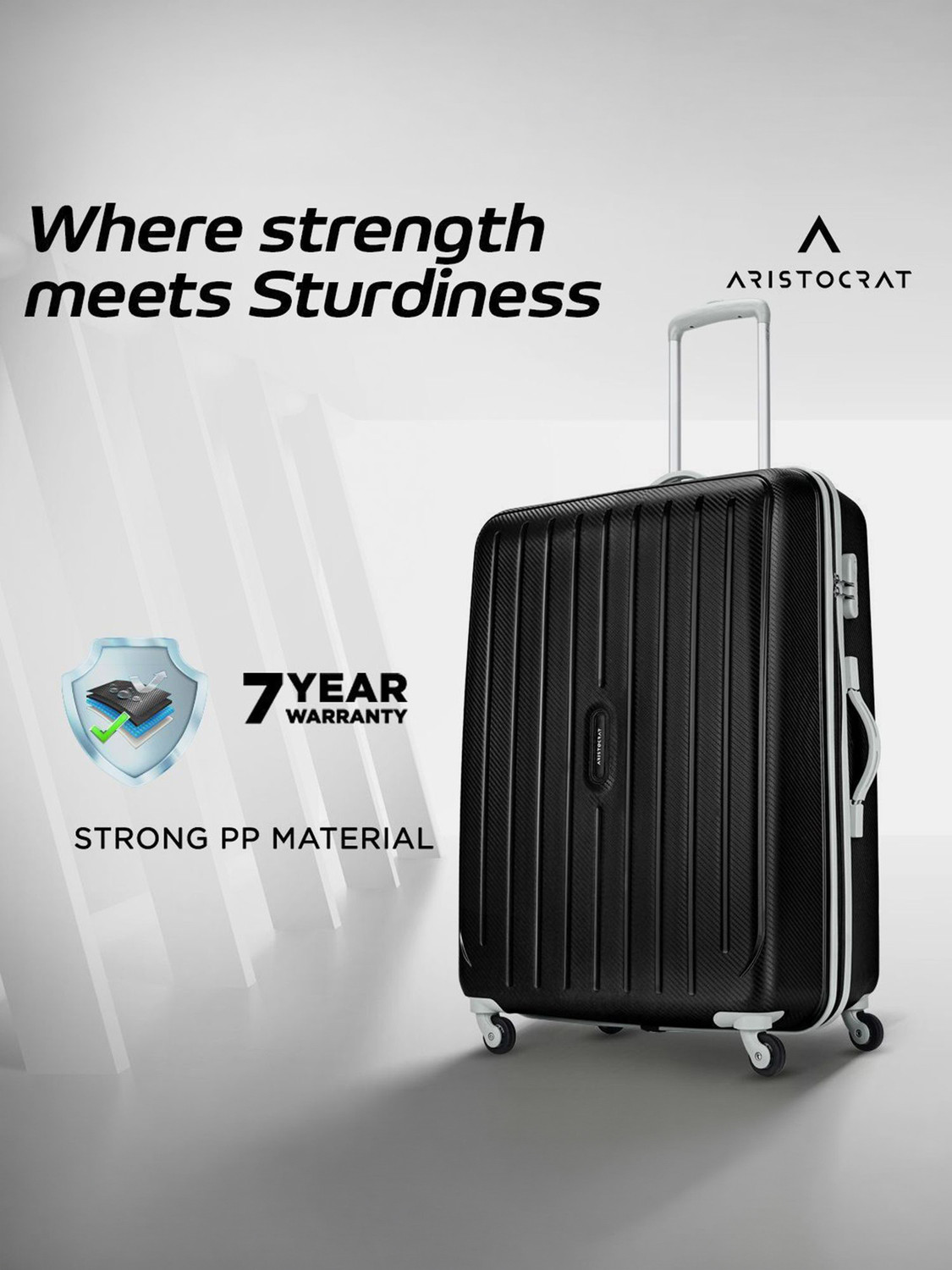 Image of ARISTOCRAT 75 - Hardbody Trolley Bag Check-in Suitcase 4 Wheels - 30 inch