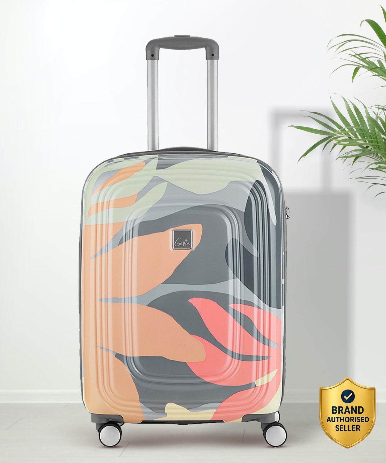 Image of Genie Small Cabin Suitcase (55 cm) 8 Wheels - FLORENTINE 55 - Pink