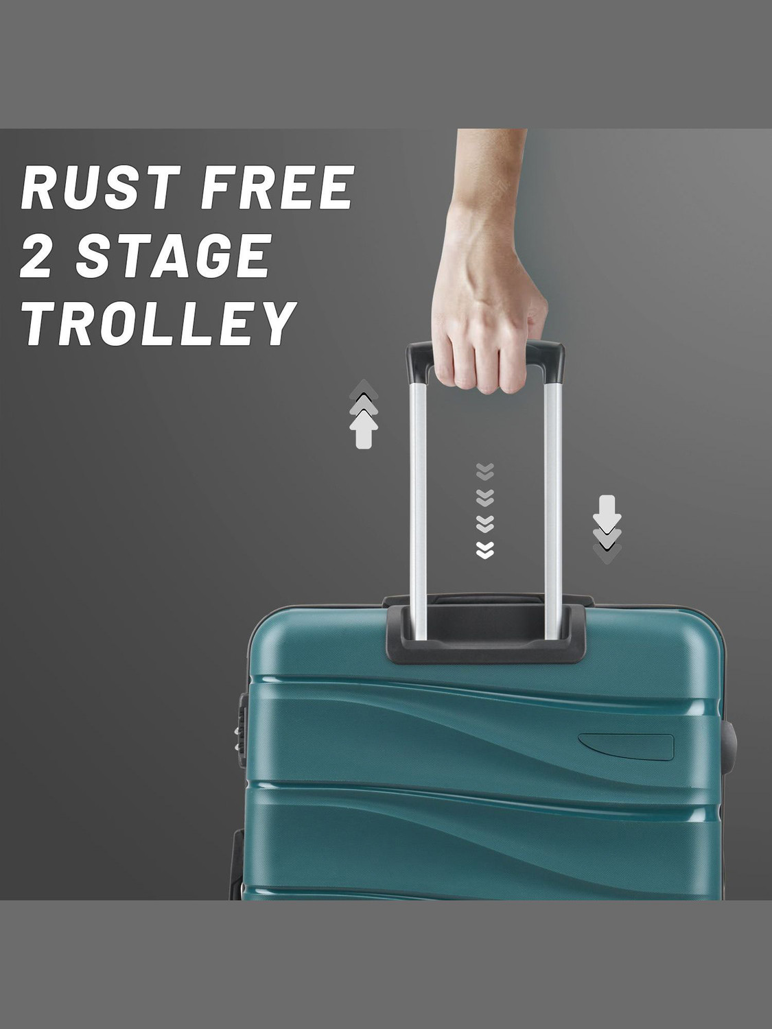 Image of ARISTOCRAT Olympus Set of 2 (Small 55cm | Medium 66cm) - Trolley Bag Cabin & Check-in Set 8 Wheels - 26 Inch