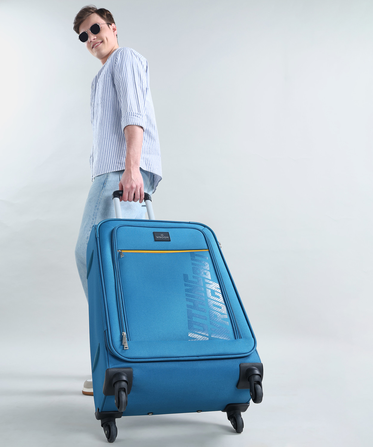 Image of WROGN Popzy Check-in Suitcase 8 Wheels - 26 Inch
