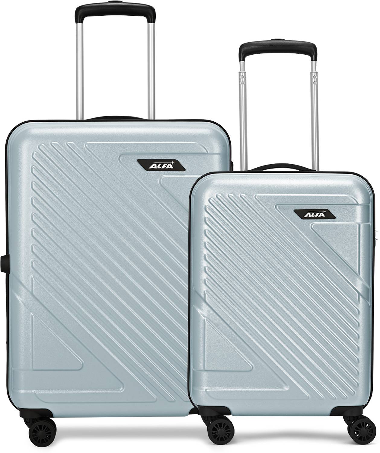 ALFA by VIP RUNWAY Cabin & Check-in Set 8 Wheels - 25 Inch PEARL