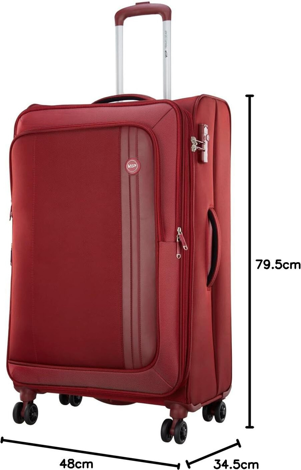 Image of VIP Unicorn NXT 8W Check-in Soft Luggage - Polyester Spinner Trolley Cabin Suitcase 8 Wheels - 28 inch