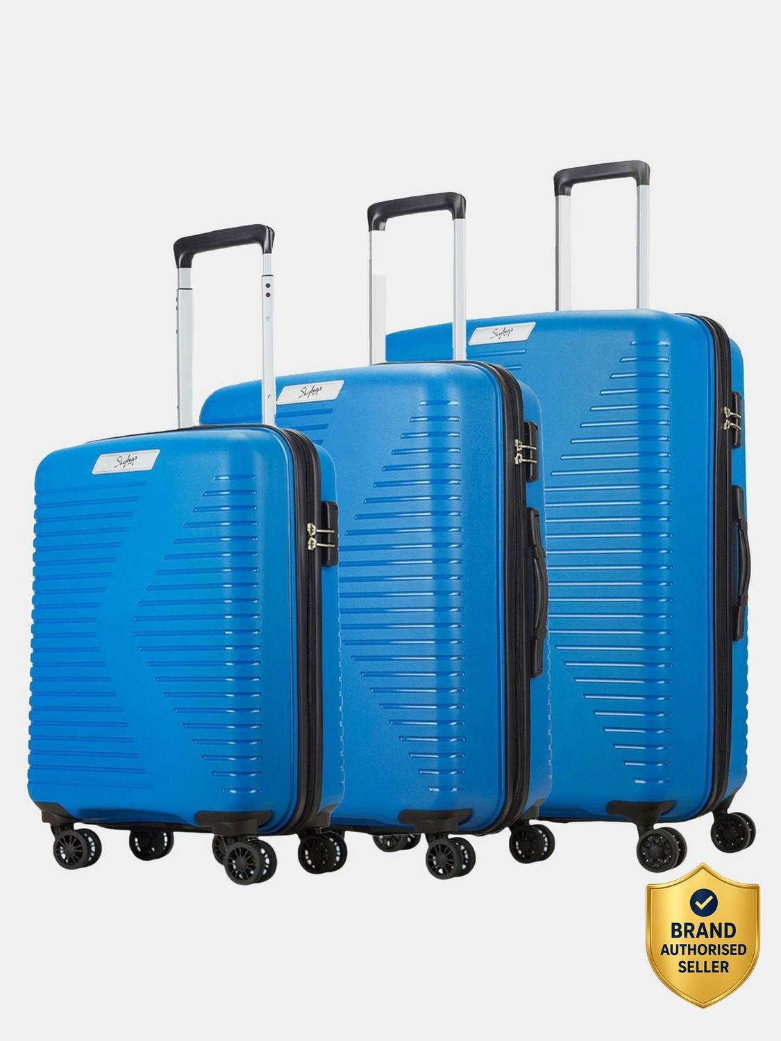 SKYBAGS Beat Pro 3P 3 (Small 56cm | Medium 67cm | Large 78cm) - Trolley Bag Cabin & Check-in Set 8 Wheels - 31 Inch
