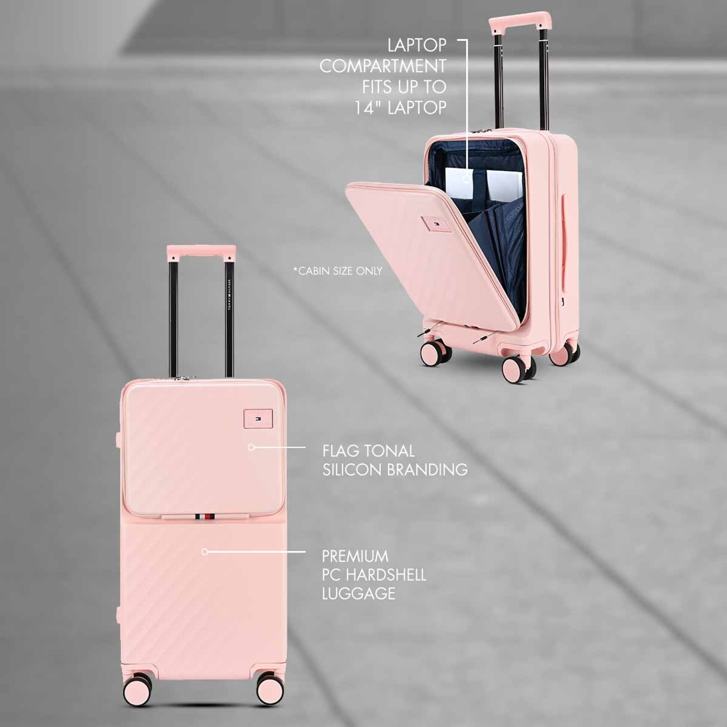Image of TOMMY HILFIGER Duke Cabin Suitcase 8 Wheels - 22 inch