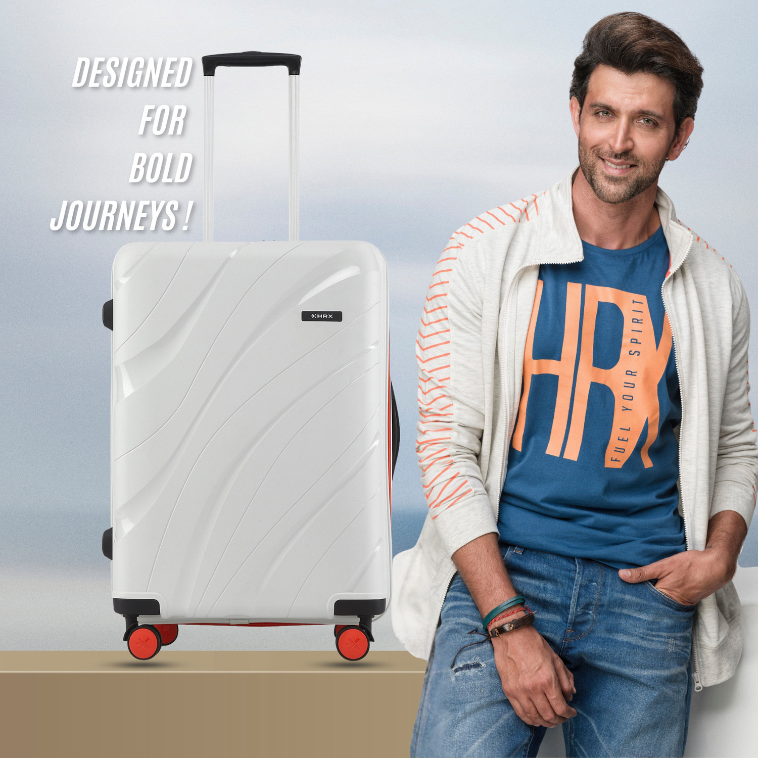 Image of HRX Madrid Check-in Suitcase 8 Wheels - 30 inch