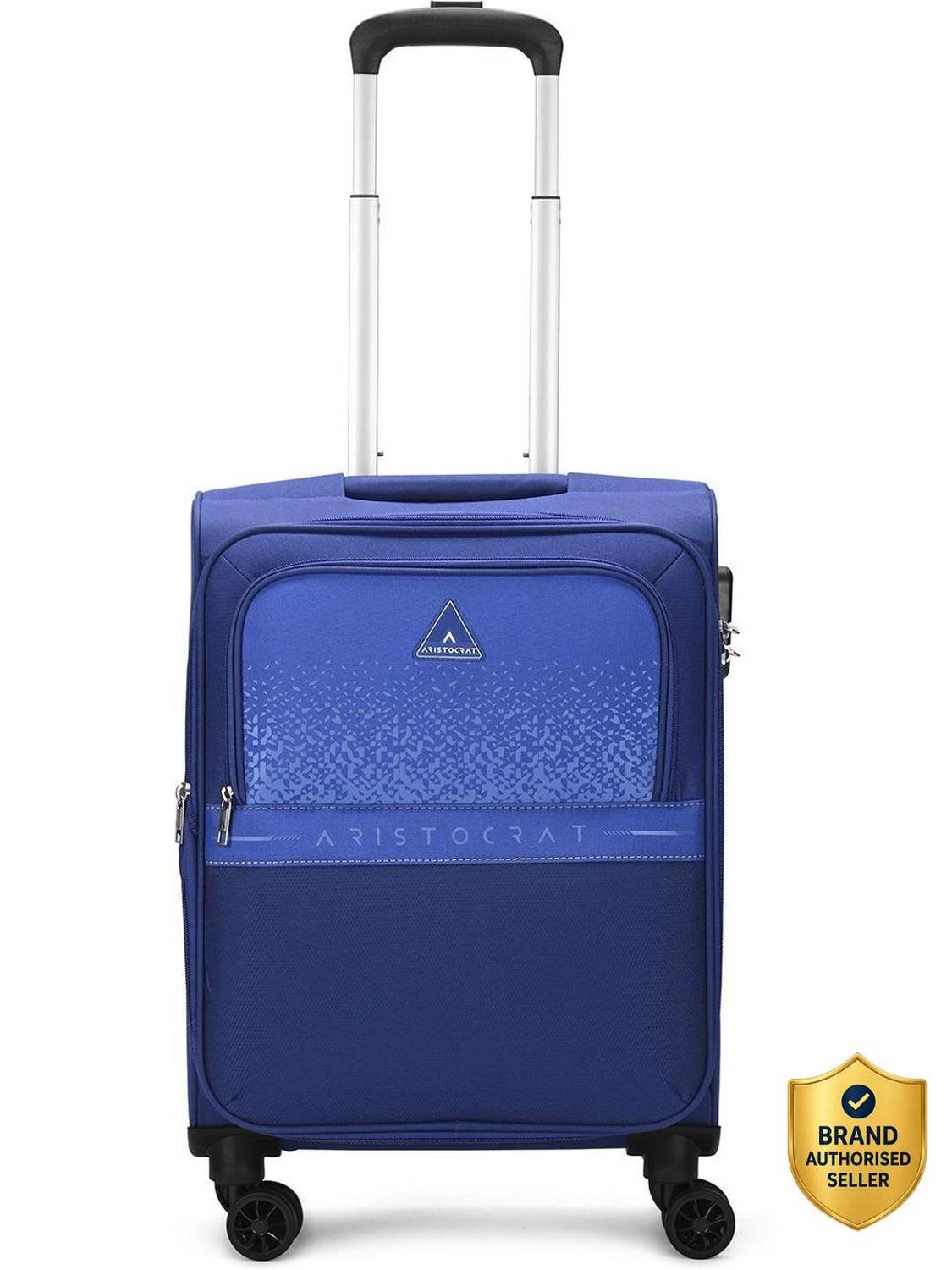 ARISTOCRAT Drift Trolley Bag | Soft Luggage | Combination Lock with Sturdy Zipper Expandable Cabin Suitcase 8 Wheels - 22 inch