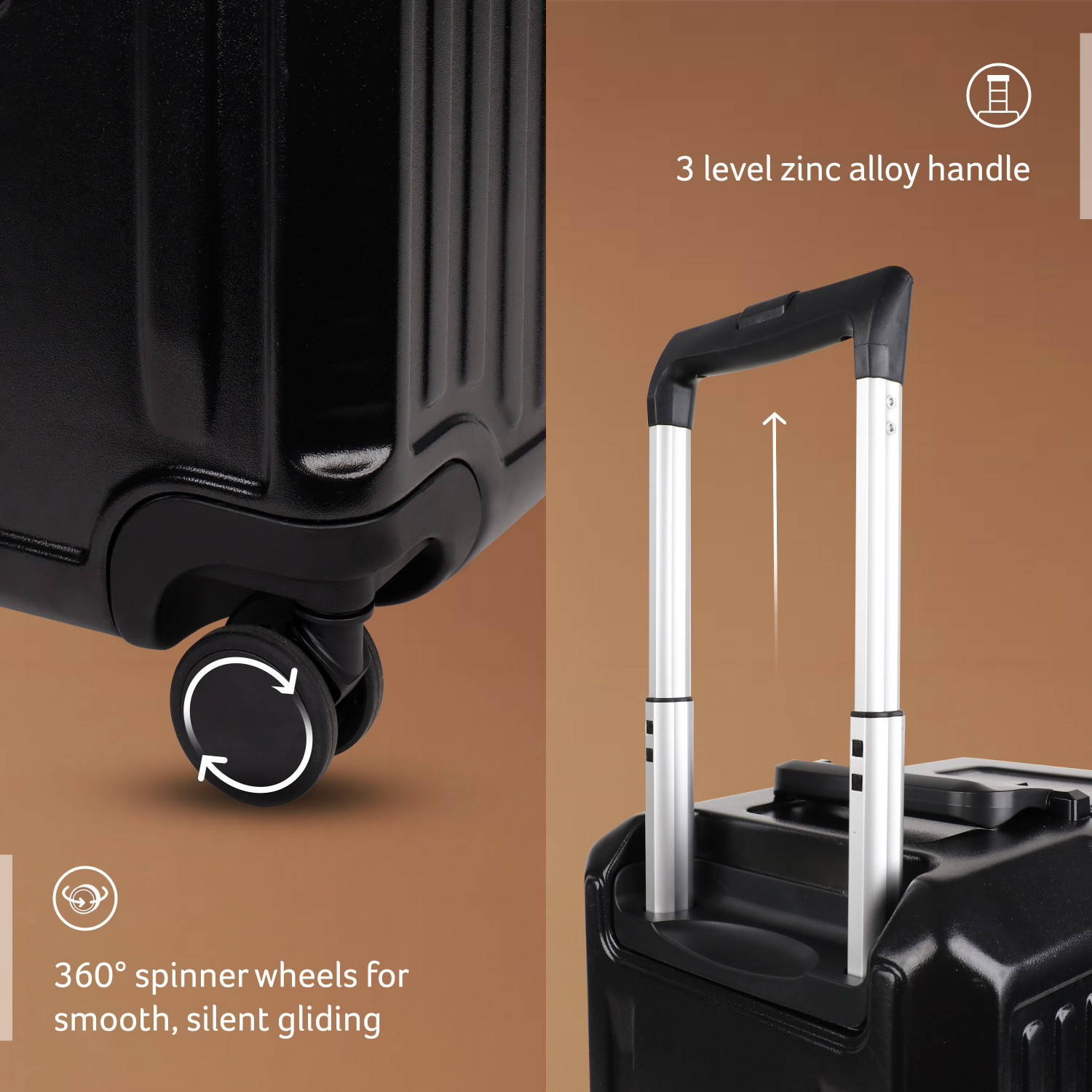 Image of Acer Melbourne Check-in Suitcase 8 Wheels - 24 Inch
