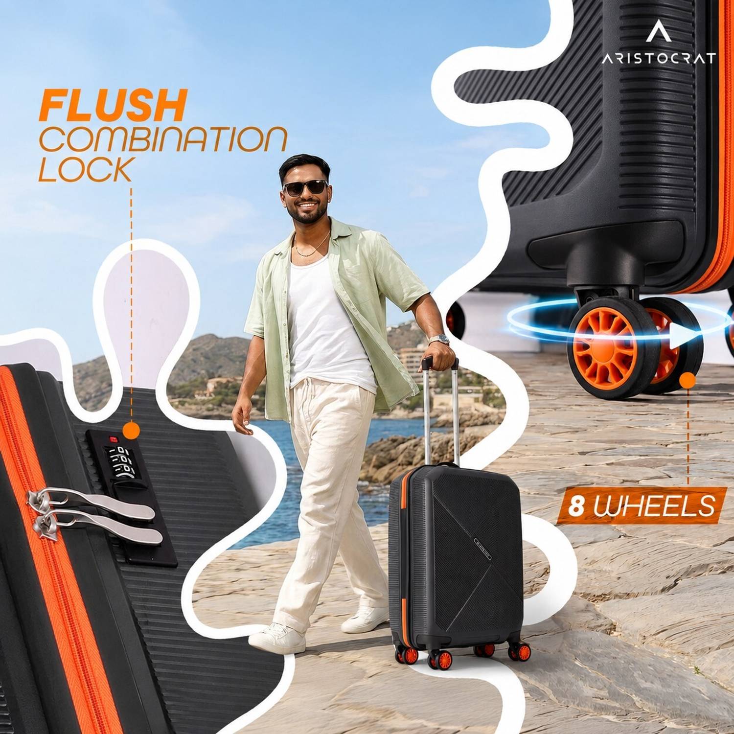 ARISTOCRAT Apex 27 Inch Hard Side Luggage - Image 5