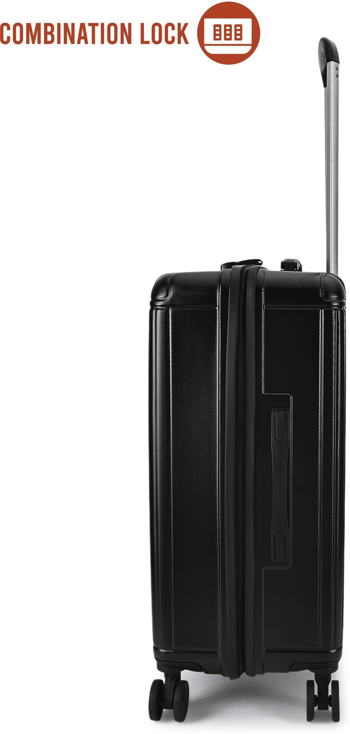 Image of KILLER Box-Light-Weight & Durable Polycarbonate Black Hard Luggage Check-in Suitcase 8 Wheels - 24 Inch