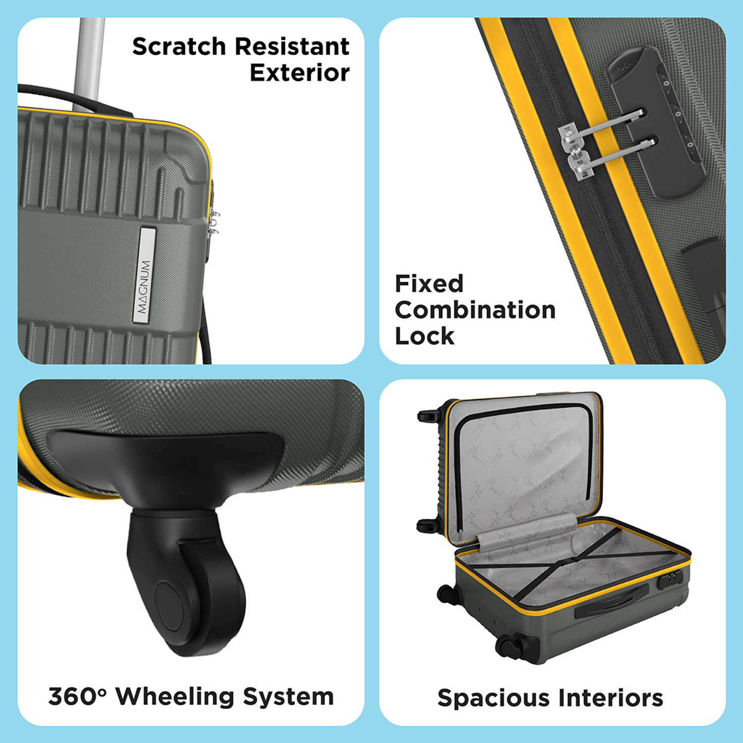 Image of Safari Magnum Saber 77 Check-in Suitcase 4 Wheels - 30 inch