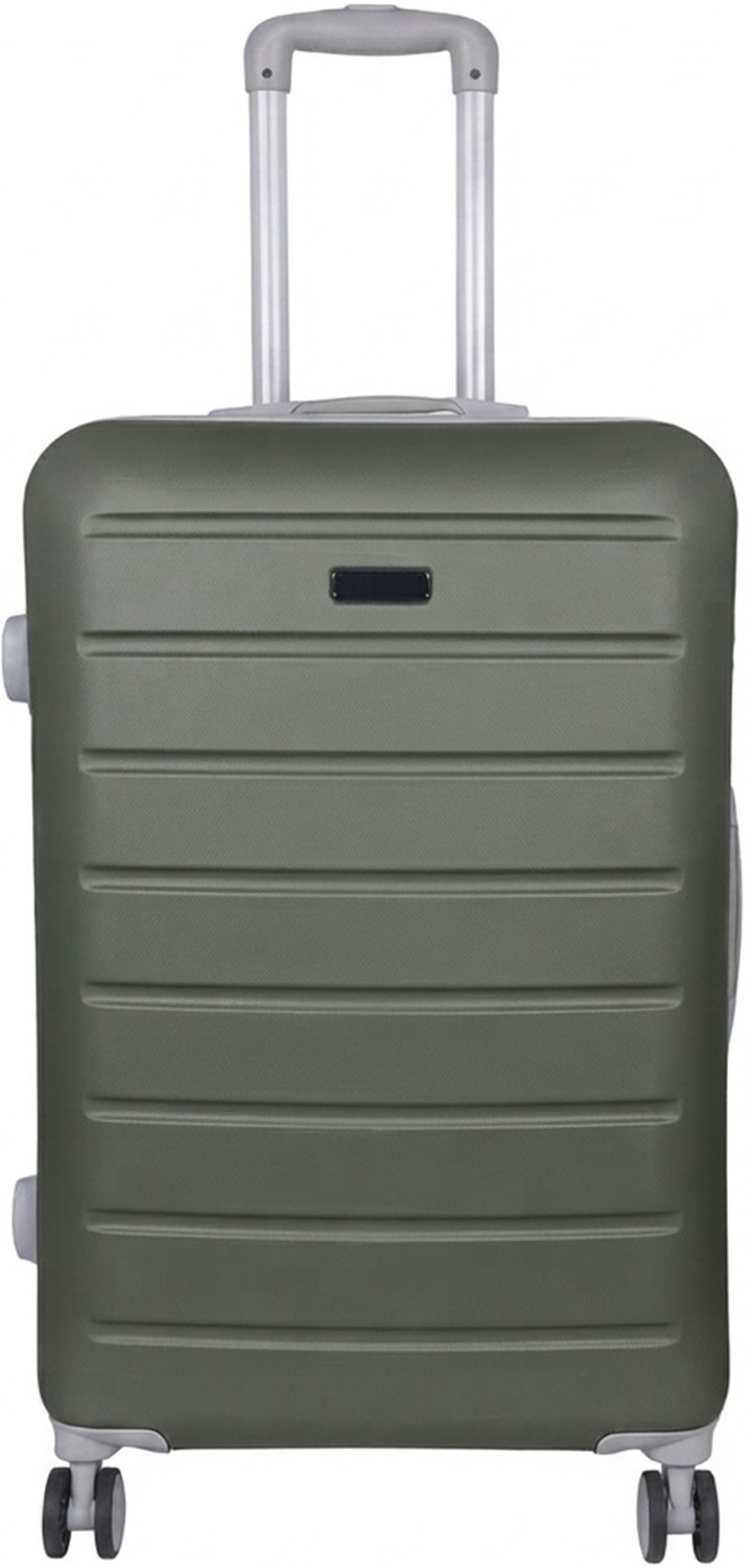 Image of Ascension Small Cabin Suitcase (57 cm) 8 Wheels - Minimalist Hardside Luggage Check-In Trolley Bag in Olive Green - Dark Green