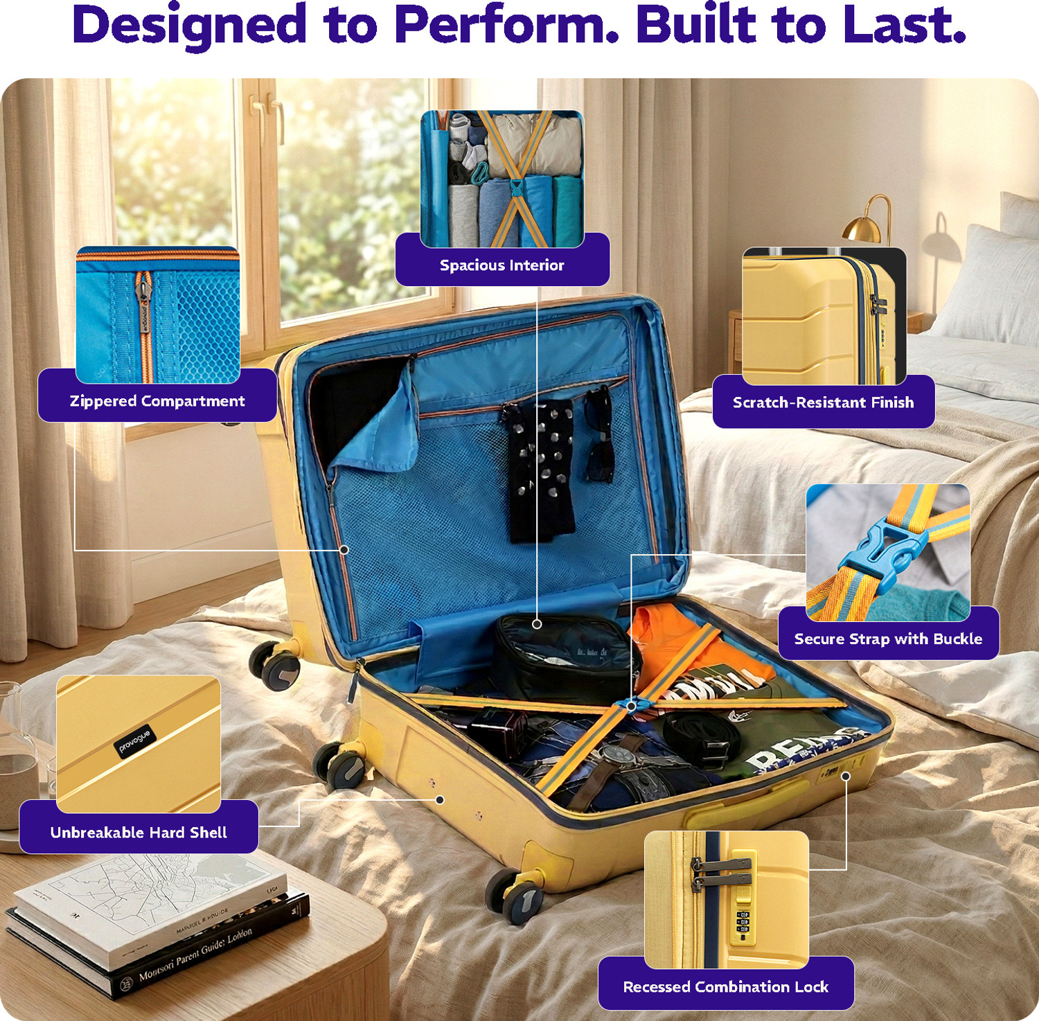 Image of PROVOGUE Cascade Expandable Cabin & Check-in Set 8 Wheels - 30 inch
