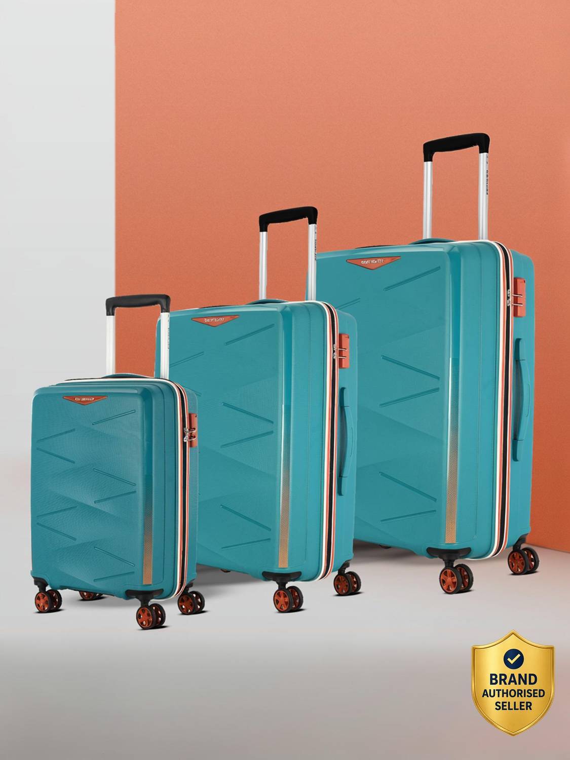 Kamiliant by American Tourister (Small 55Cm|Medium 68Cm|Large79 Cm)CombinationLock-Triprismcolourburst Cabin & Check-in Set 4 Wheels - 31 inch