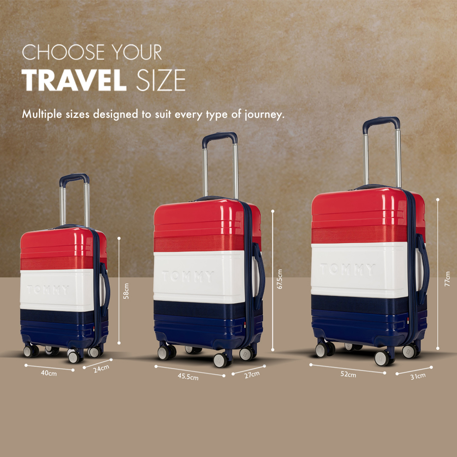 Image of TOMMY HILFIGER TRITON PRO Check-in Suitcase 8 Wheels - 30 Inch