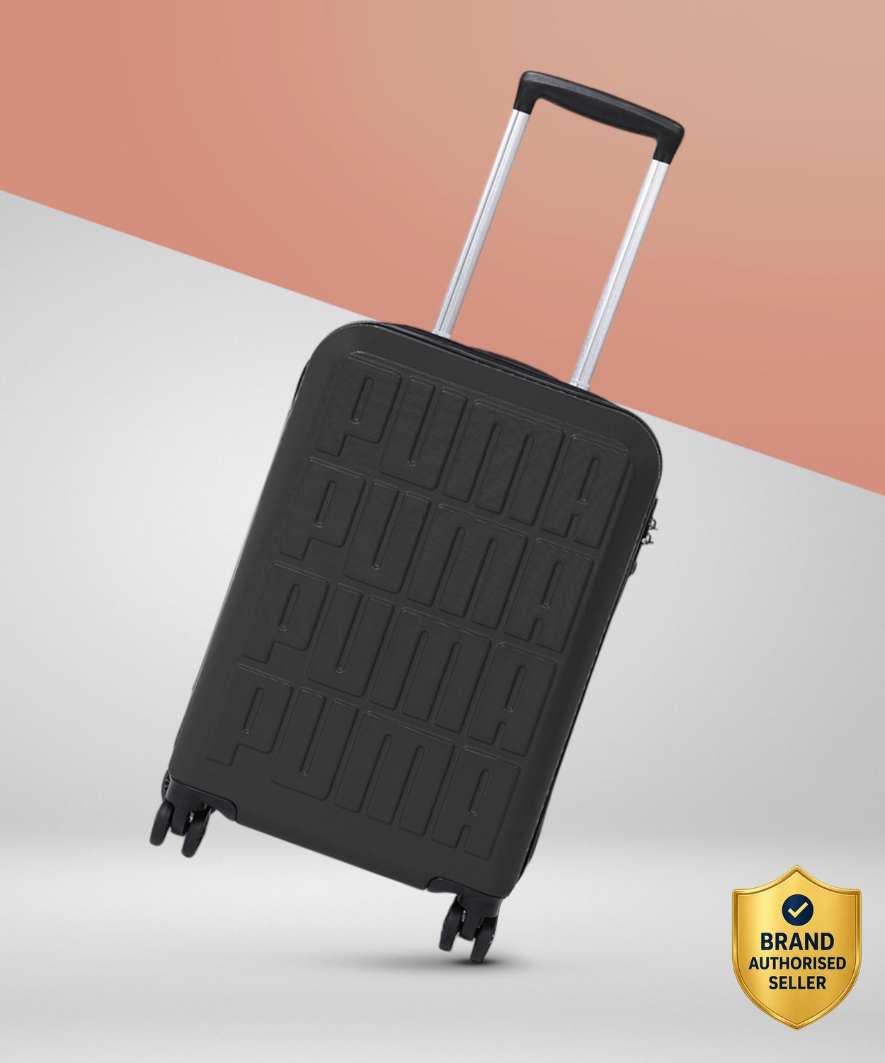Image of PUMA Stylised Trolley Bag -Small Cabin Suitcase 8 Wheels - 21 inch