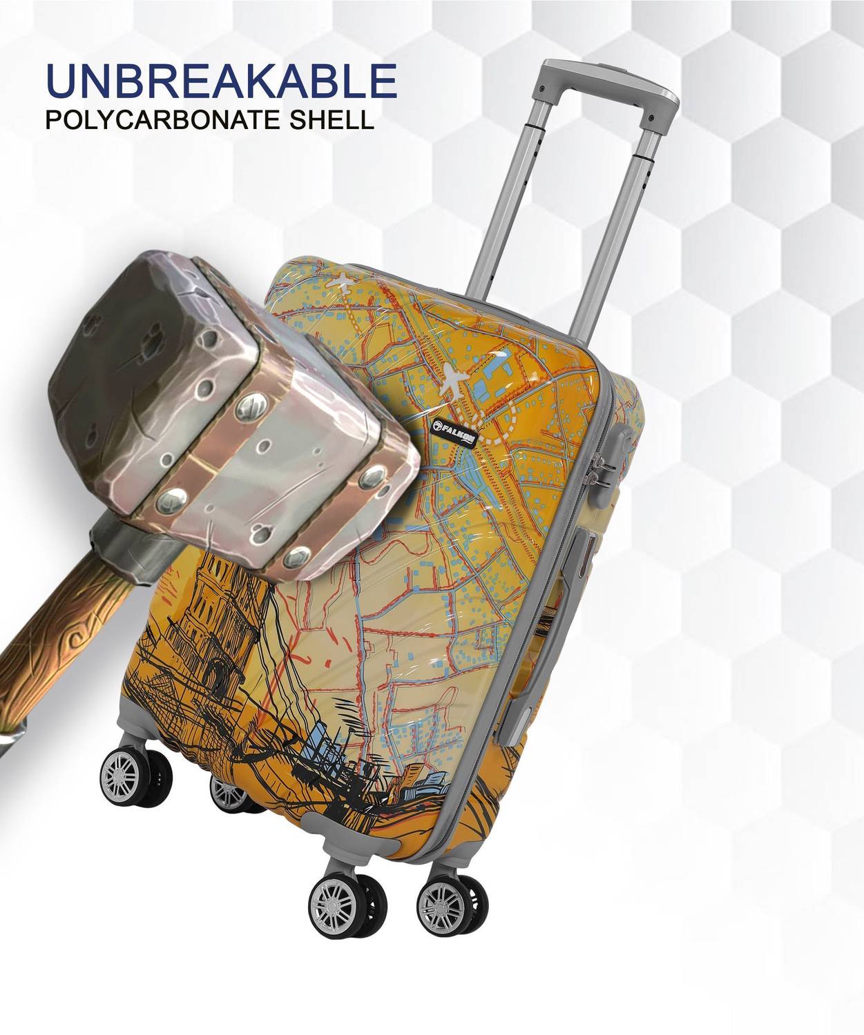 FALKON London Bridge 24 inch 8-Wheel Suitcase - Image 5
