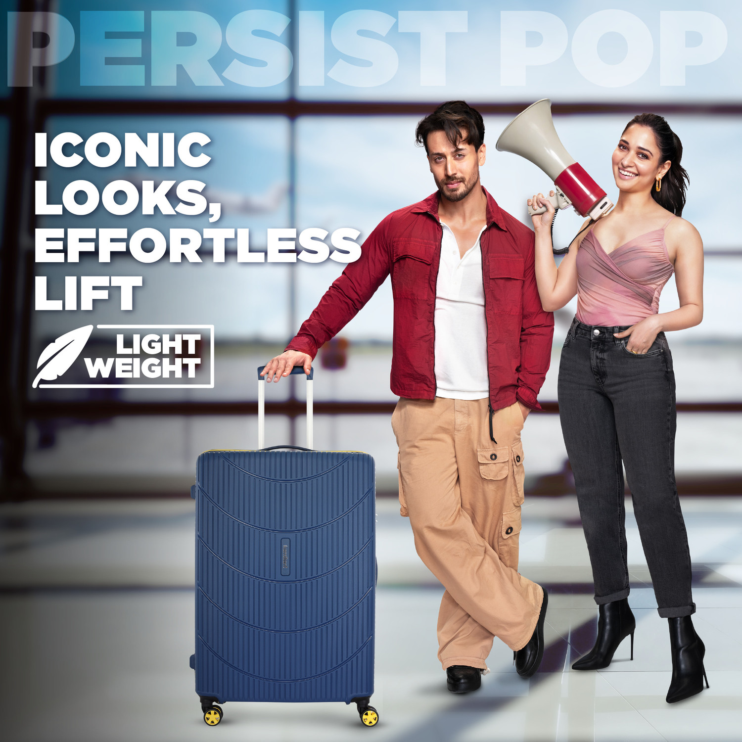 Image of Kamiliant by American Tourister PERSIST POP Check-in Suitcase 8 Wheels - 26 inches